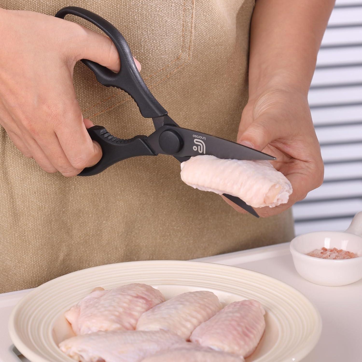 Tijeras de Cocina Linoroso 20.6cm Multiusos con Soporte Magnético