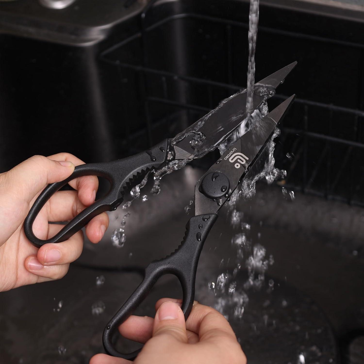 Tijeras de Cocina Linoroso 20.6cm Multiusos con Soporte Magnético