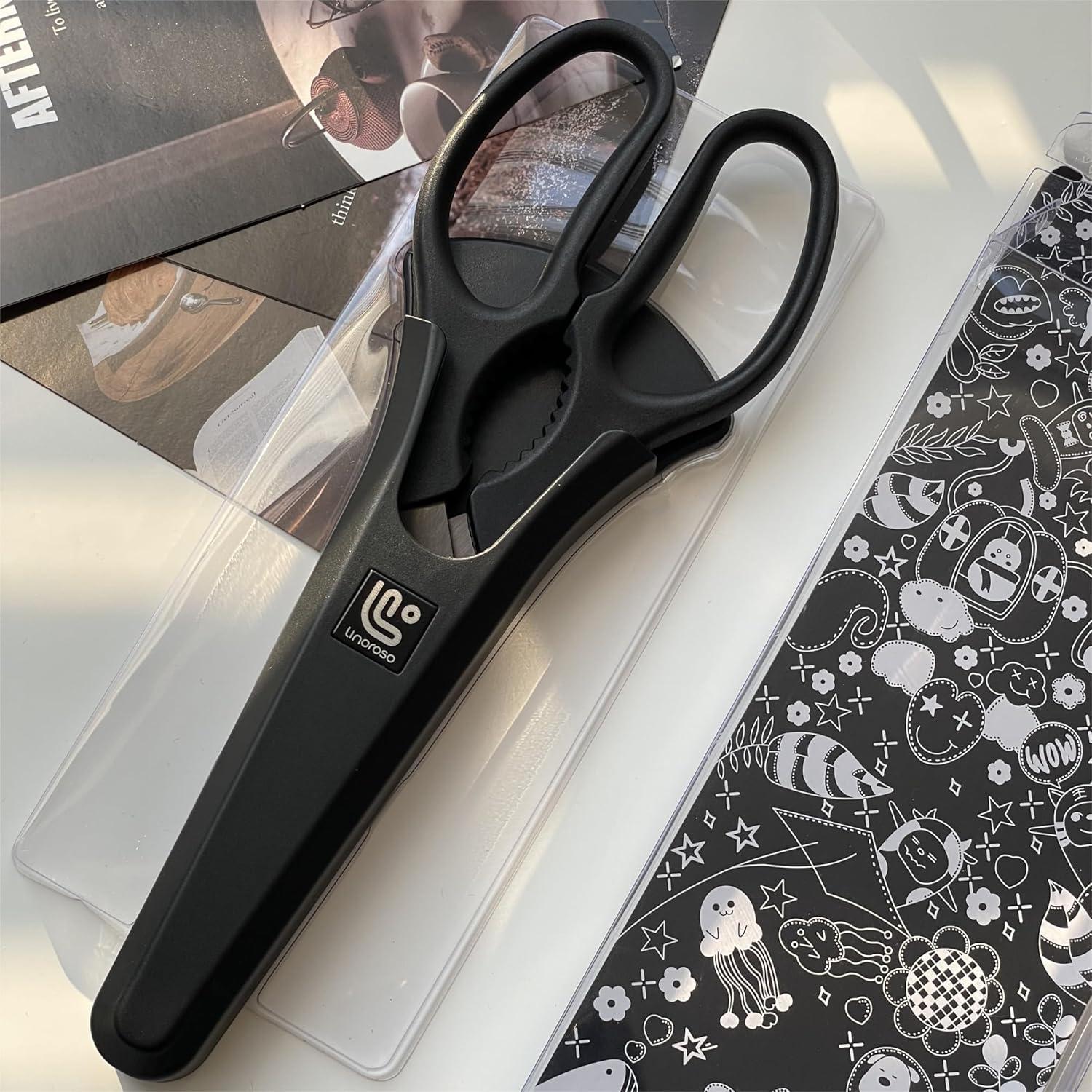 Tijeras de Cocina Linoroso 20.6cm Multiusos con Soporte Magnético