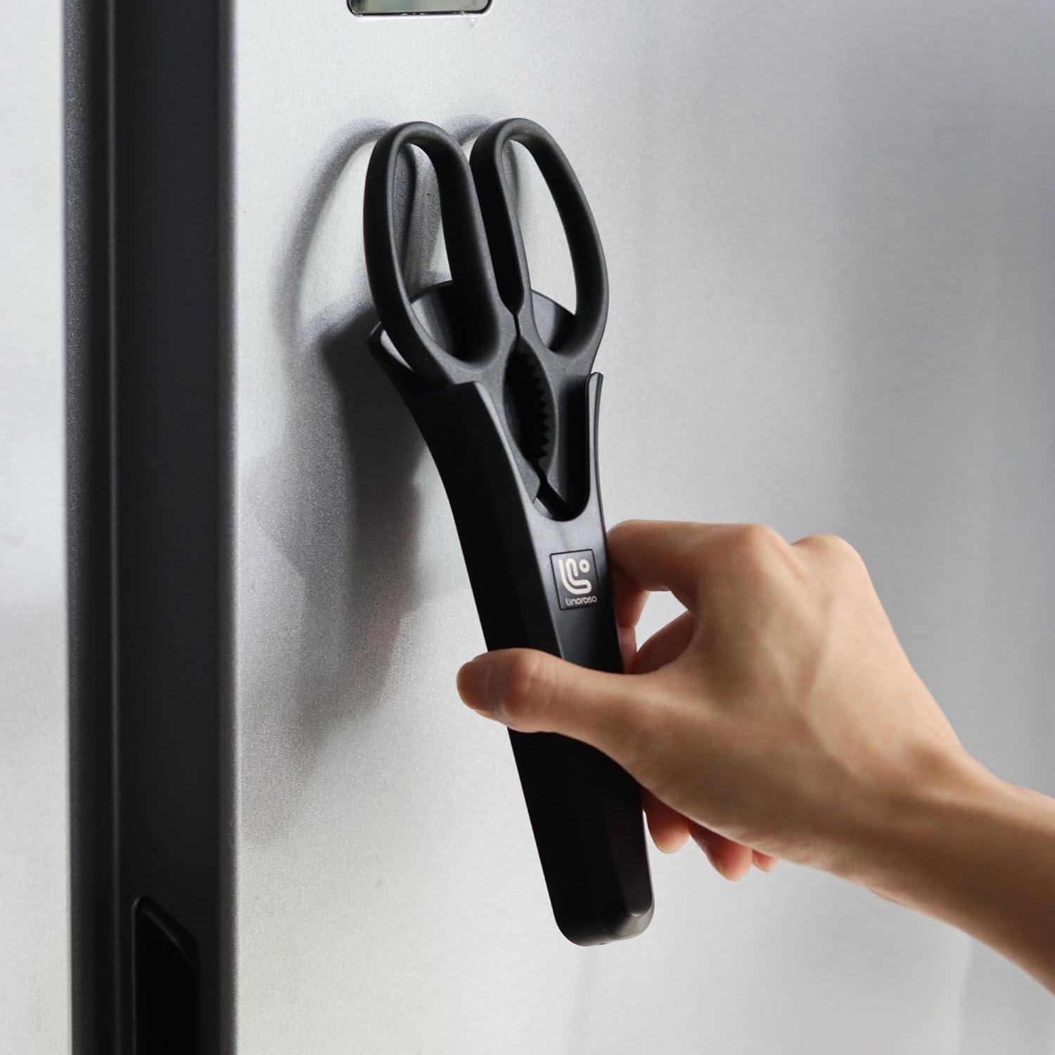 Tijeras de Cocina Linoroso 20.6cm Multiusos con Soporte Magnético