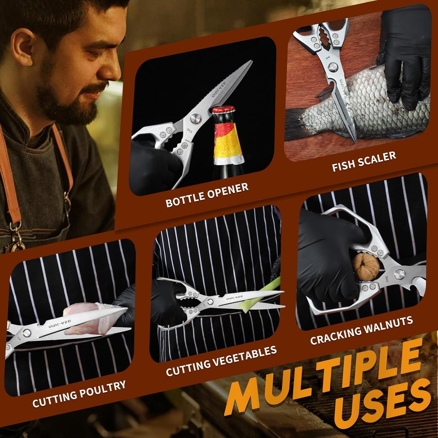 Tijeras de Cocina Huusk de Acero Inoxidable 17.78 cm Plata