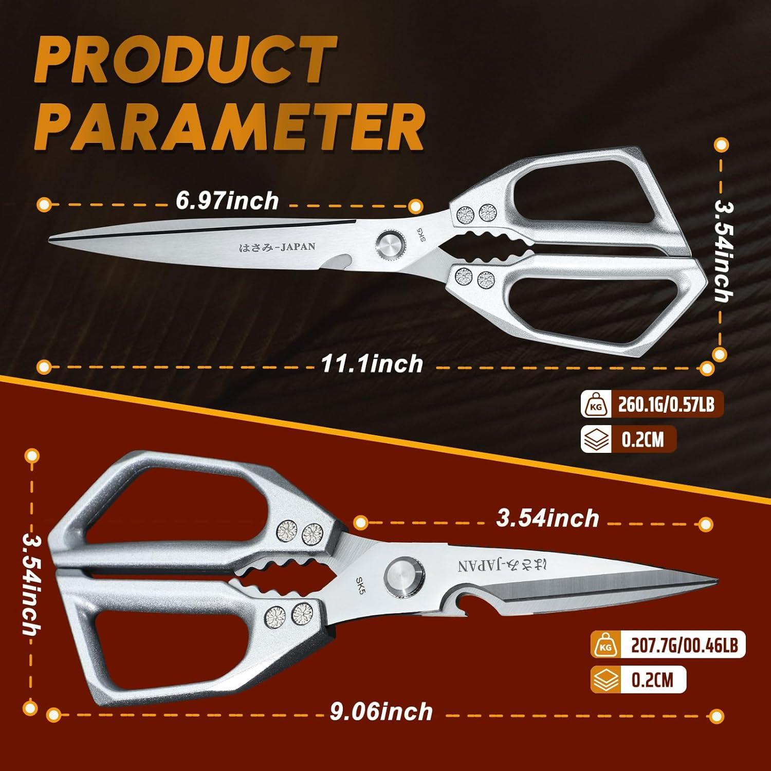 Tijeras de Cocina Huusk de Acero Inoxidable 17.78 cm Plata