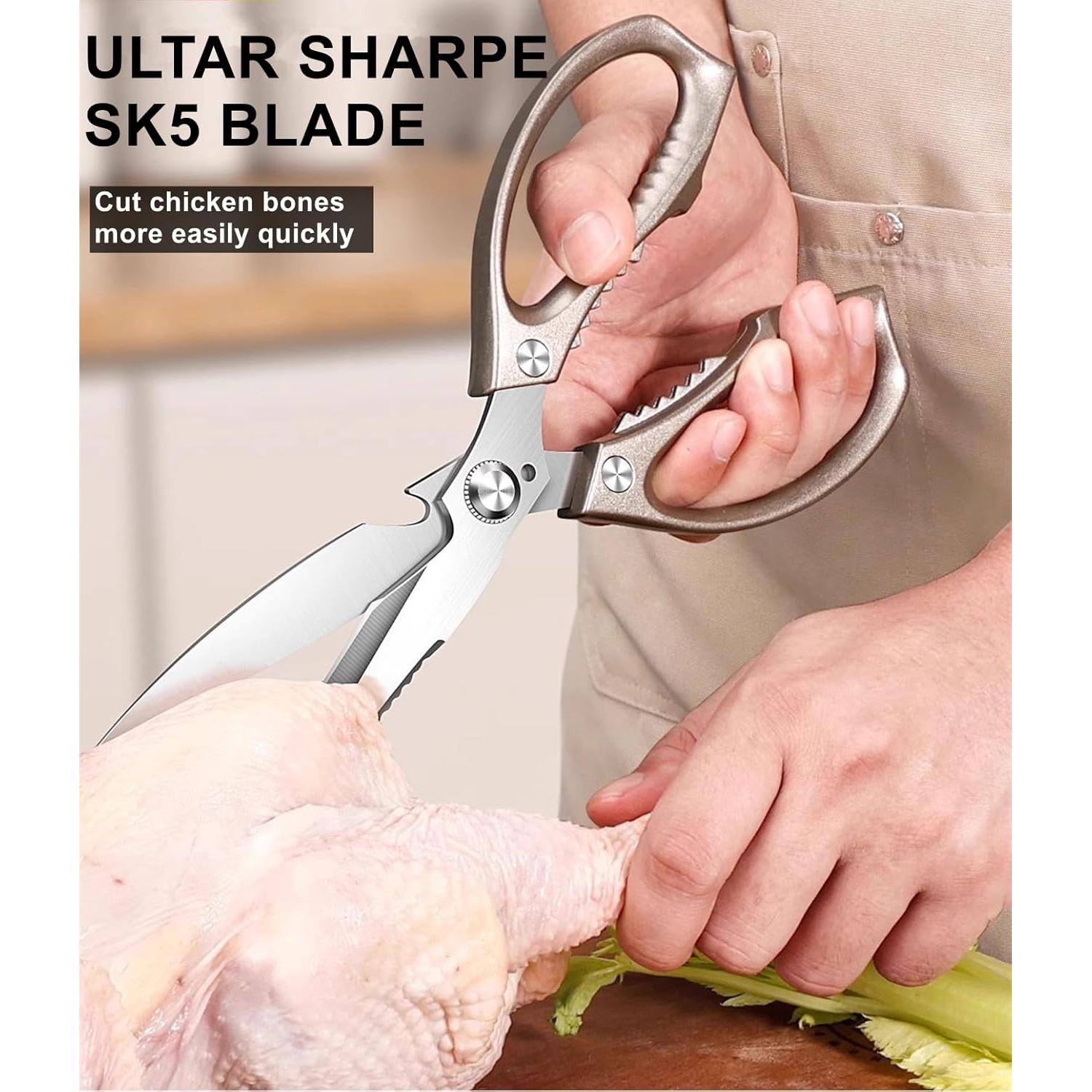 Tijeras de Cocina Honsen de Acero Inoxidable 230g Ultra Afiladas