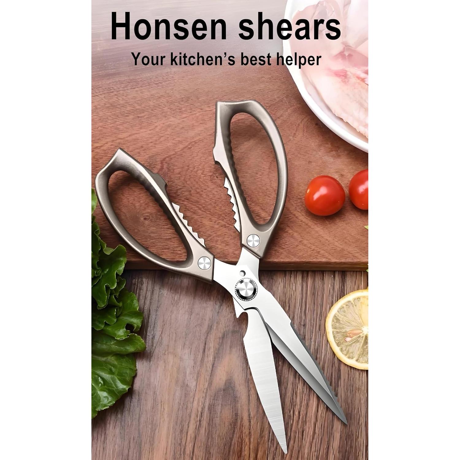 Tijeras de Cocina Honsen de Acero Inoxidable 230g Ultra Afiladas