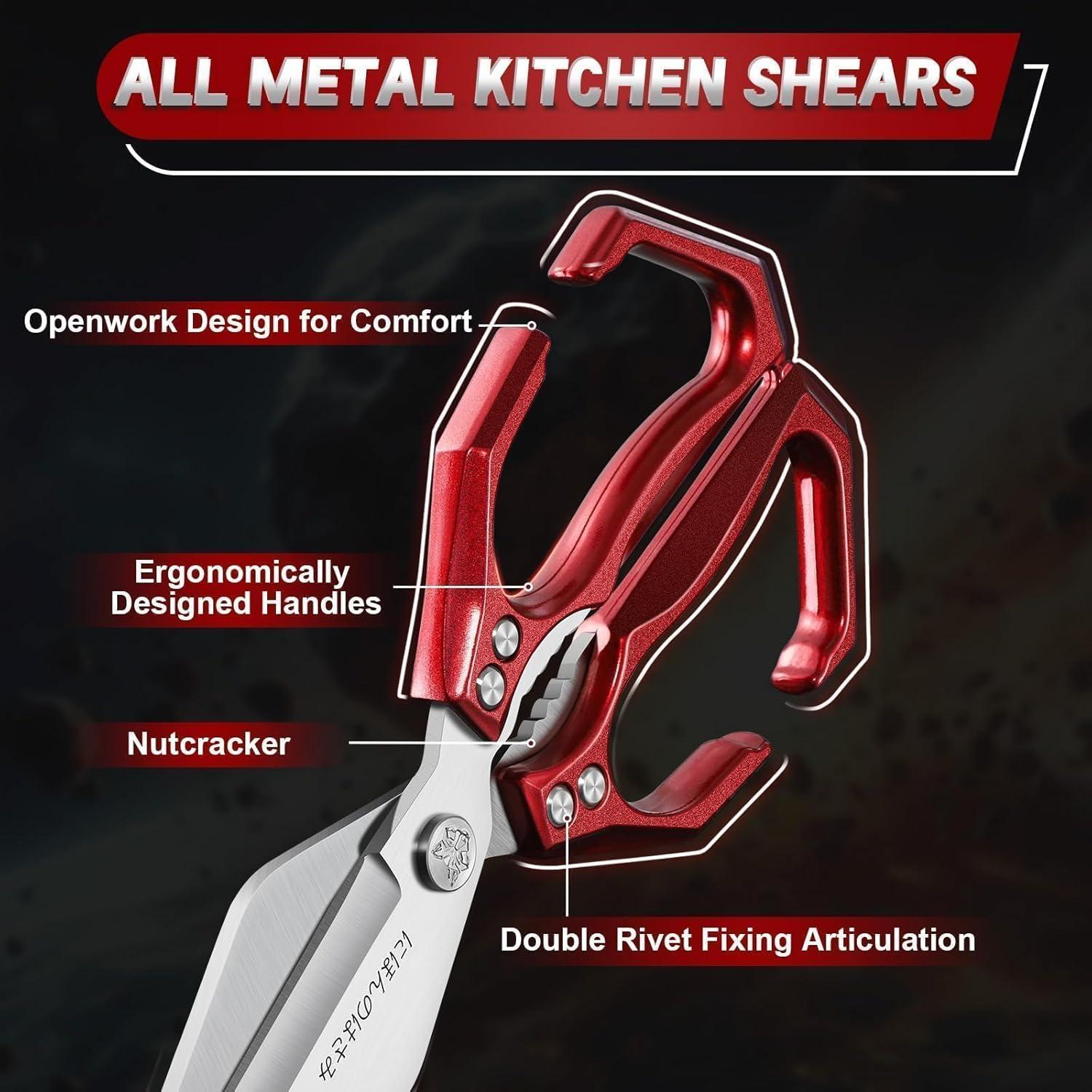 Juego de Tijeras de Cocina Dream Reach - Acero Inoxidable 2 Piezas