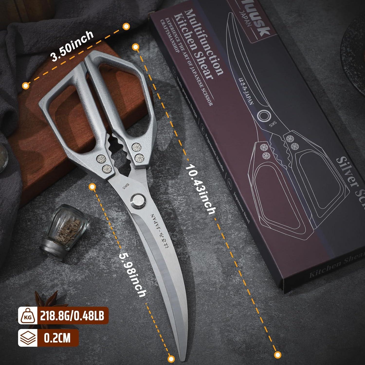 Tijeras de Cocina Huusk de Acero Inoxidable 15.2 cm Plata