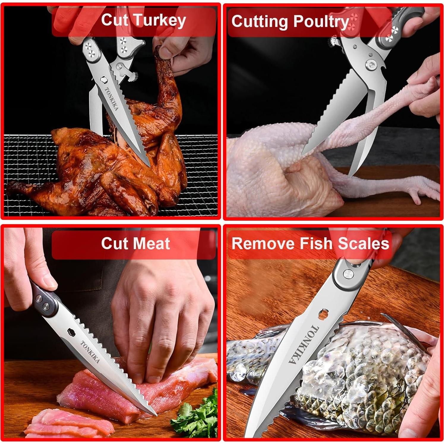 Tijeras de Cocina TONKIKA Desmontables 25.9 cm Acero Inoxidable