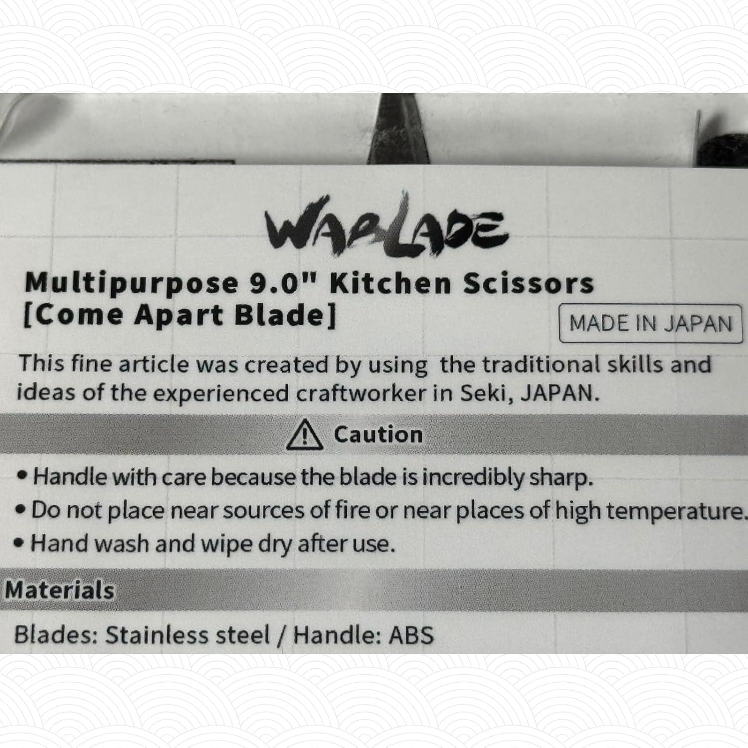 Tijeras de Cocina Multifuncionales Wablade 22.86 cm Acero Inoxidable