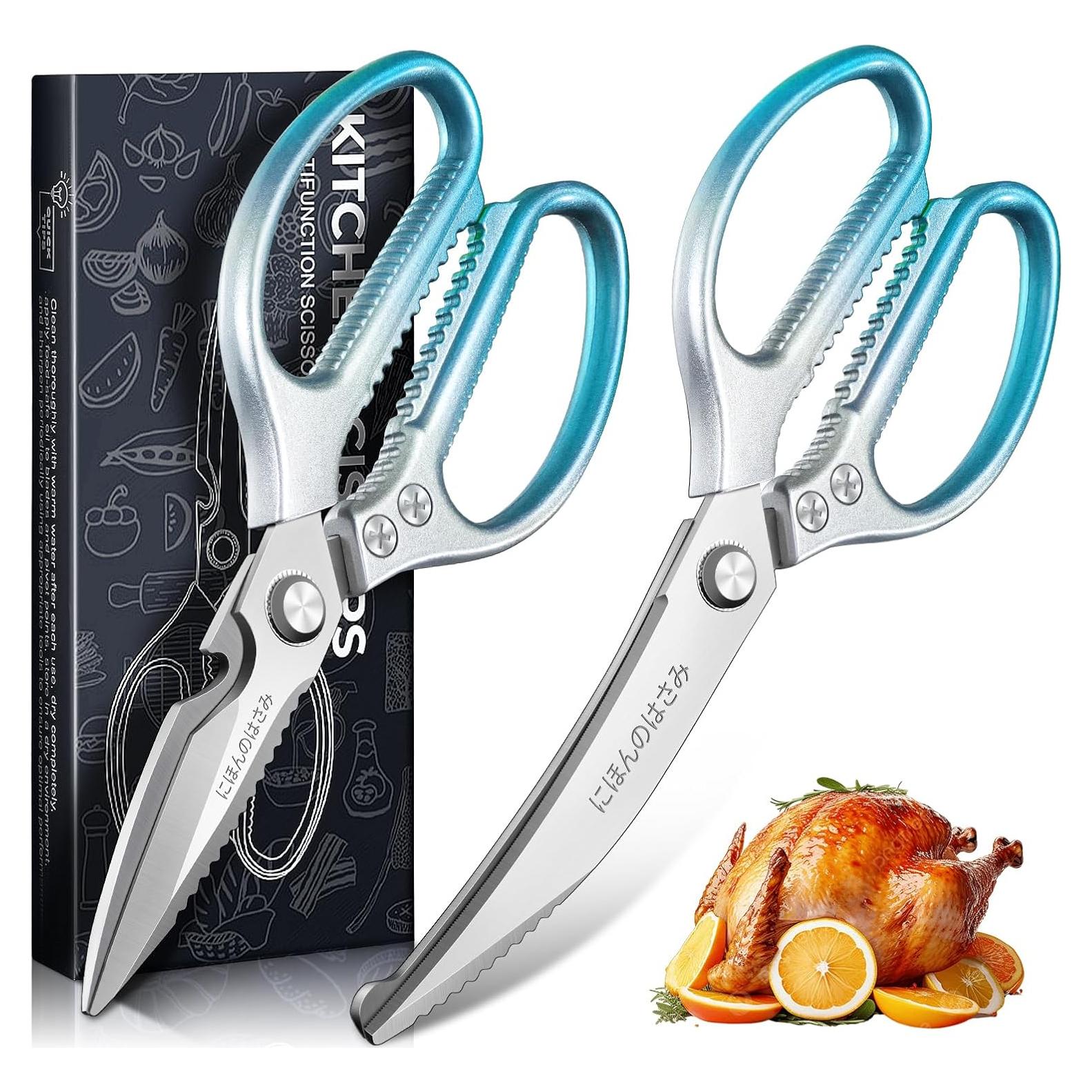 Juego de Tijeras de Cocina TIJERAS Azul Acero Inoxidable 12.19cm