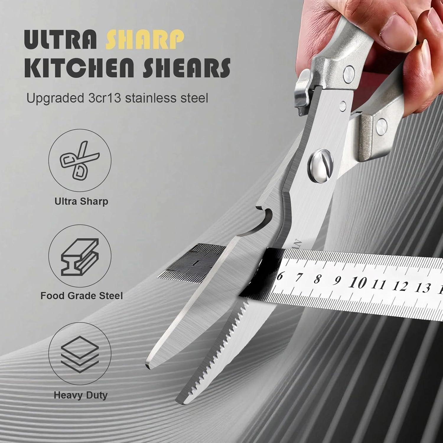 Juego de Tijeras de Cocina Huusk - 2 Piezas, Acero Inoxidable