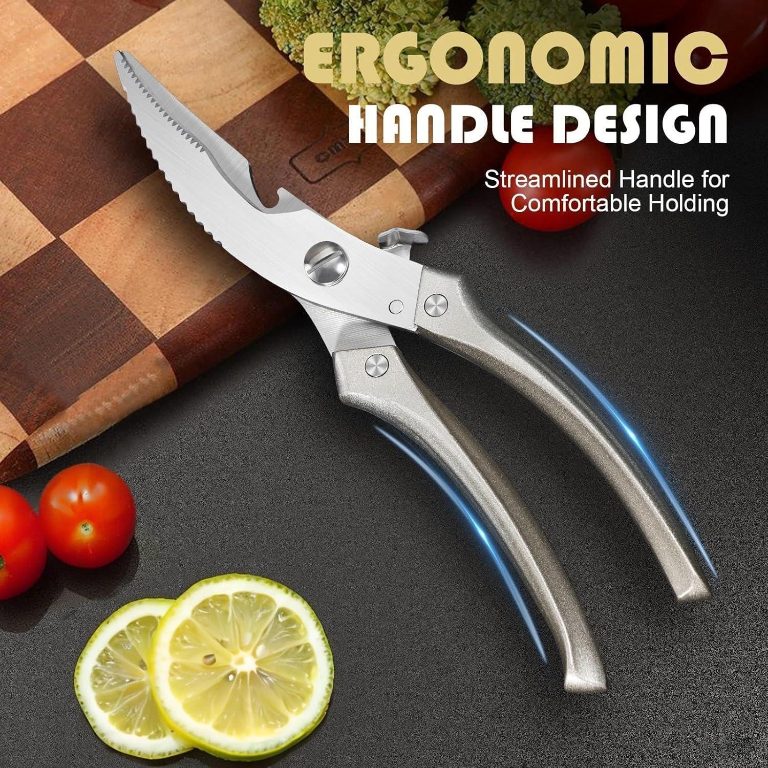 Juego de Tijeras de Cocina Huusk - 2 Piezas, Acero Inoxidable