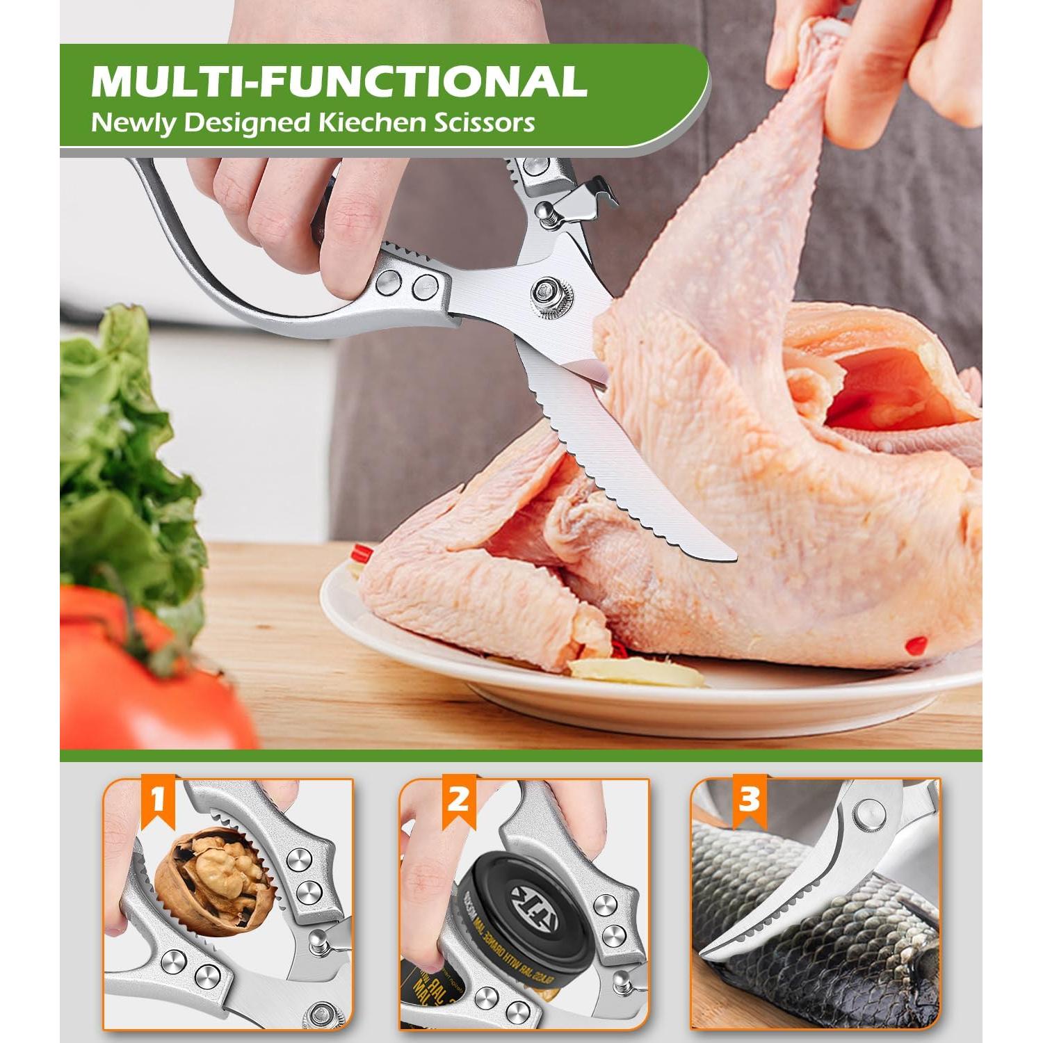 Tijeras de Cocina Aaeiirey de Acero Inoxidable, 11.94 cm