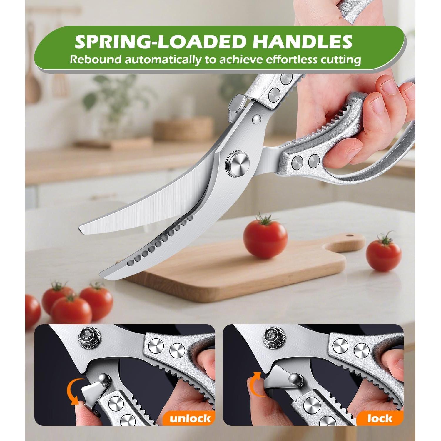 Tijeras de Cocina Aaeiirey de Acero Inoxidable, 11.94 cm