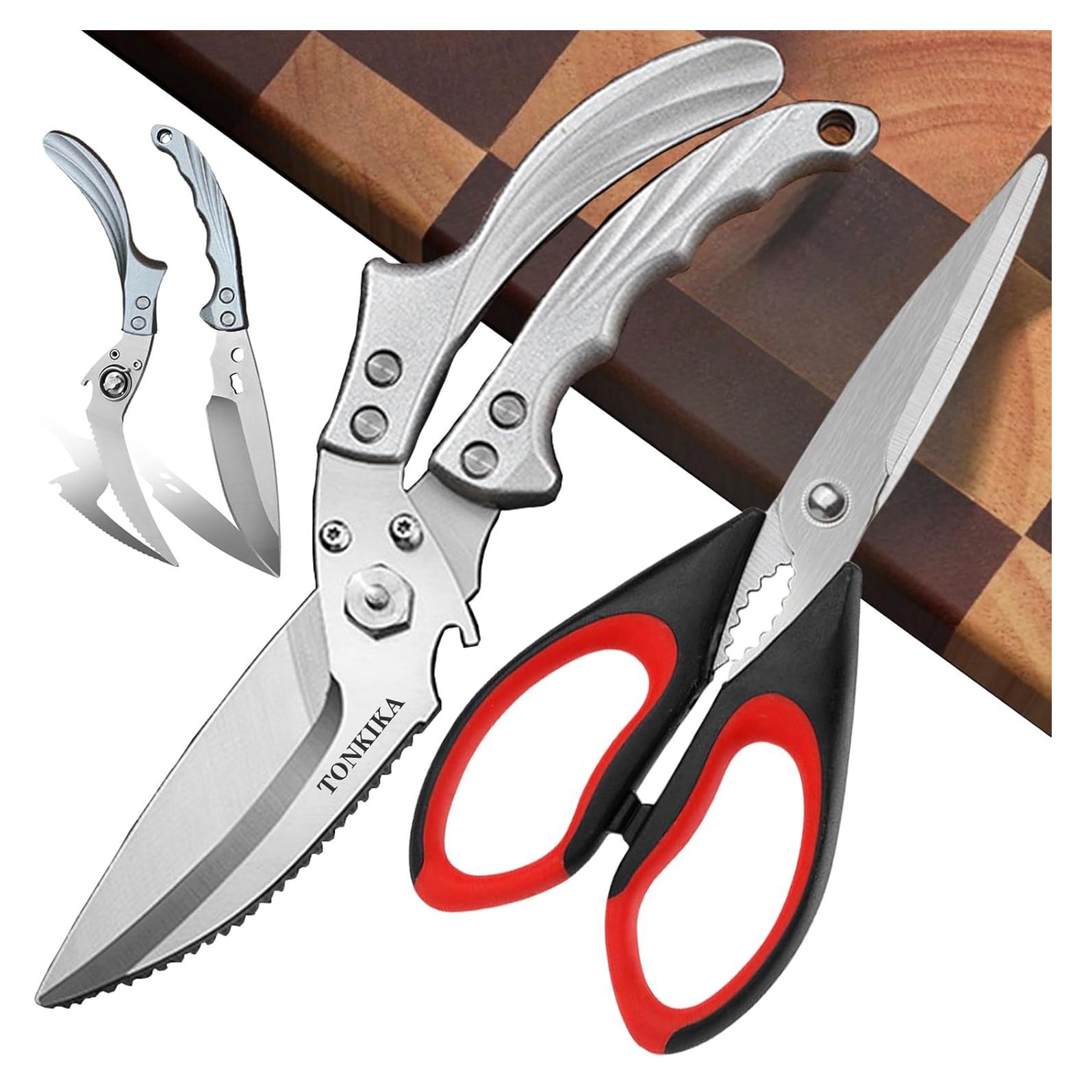 Tijeras de Cocina de Uso Pesado TONKIKA - 2 Paquetes Desmontables