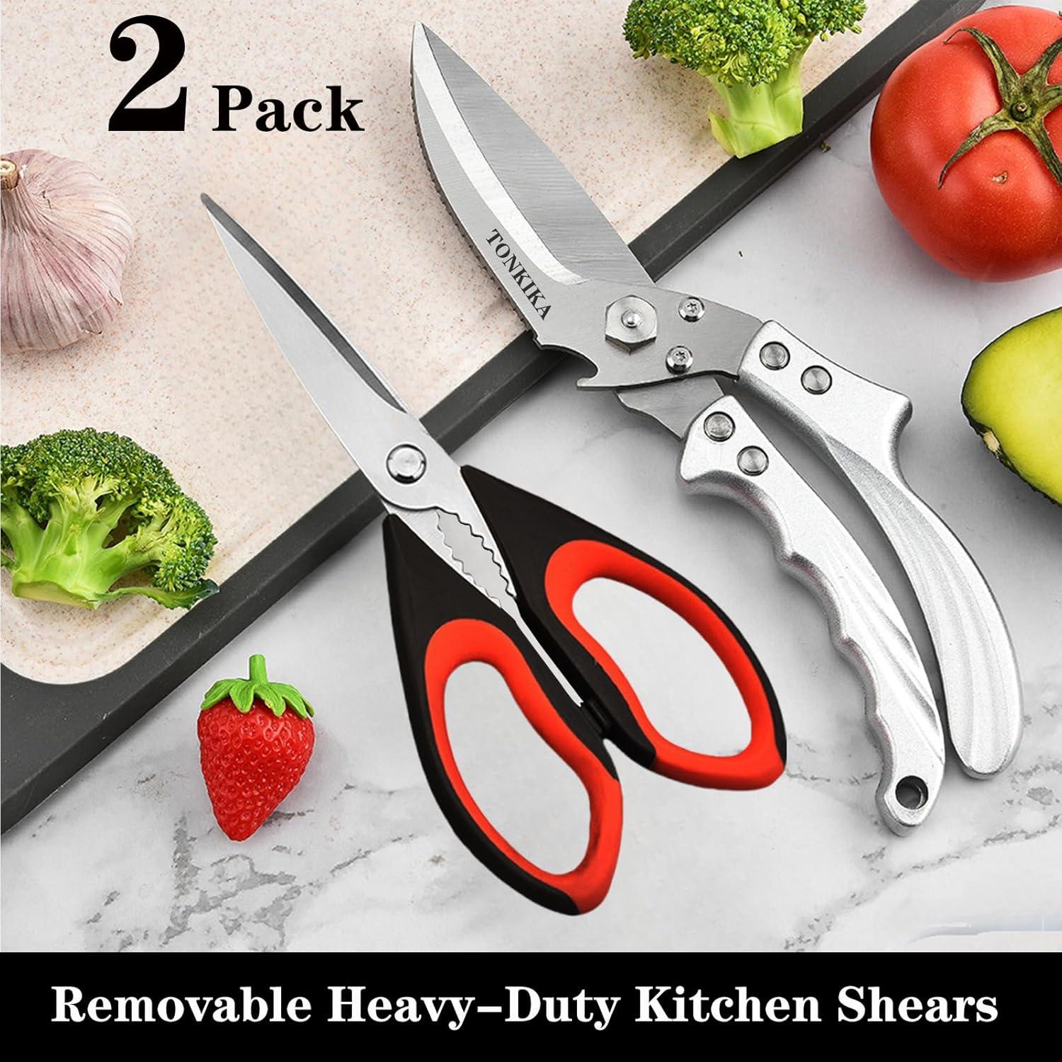 Tijeras de Cocina de Uso Pesado TONKIKA - 2 Paquetes Desmontables