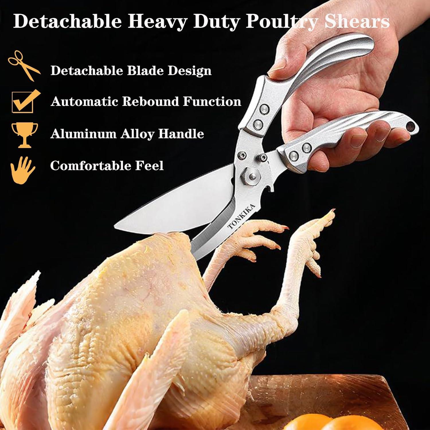 Tijeras de Cocina de Uso Pesado TONKIKA - 2 Paquetes Desmontables