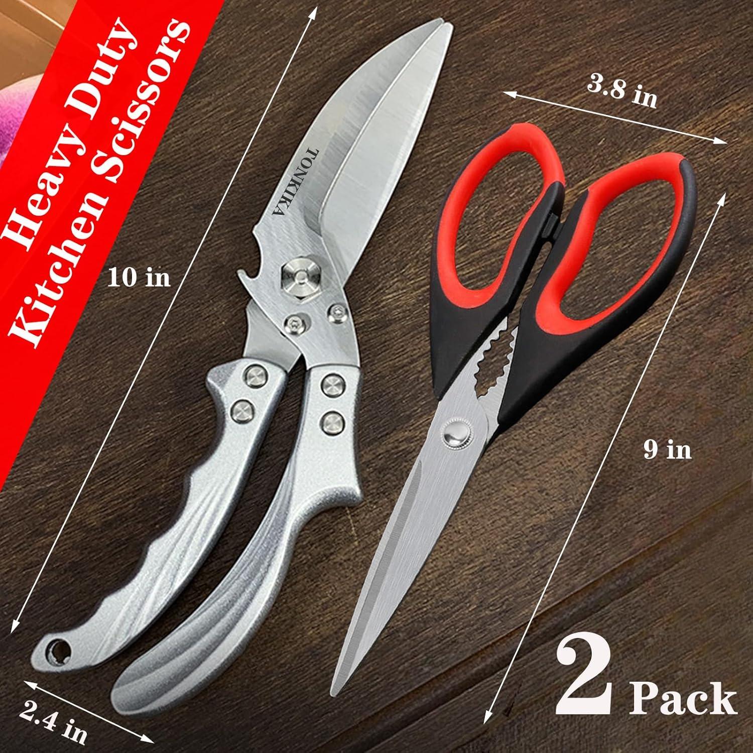 Tijeras de Cocina de Uso Pesado TONKIKA - 2 Paquetes Desmontables