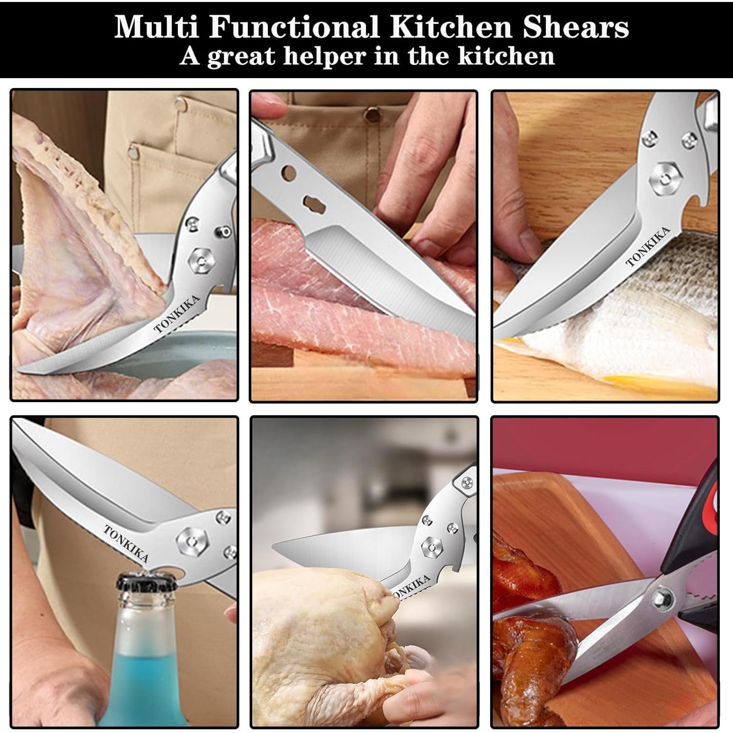 Tijeras de Cocina de Uso Pesado TONKIKA - 2 Paquetes Desmontables