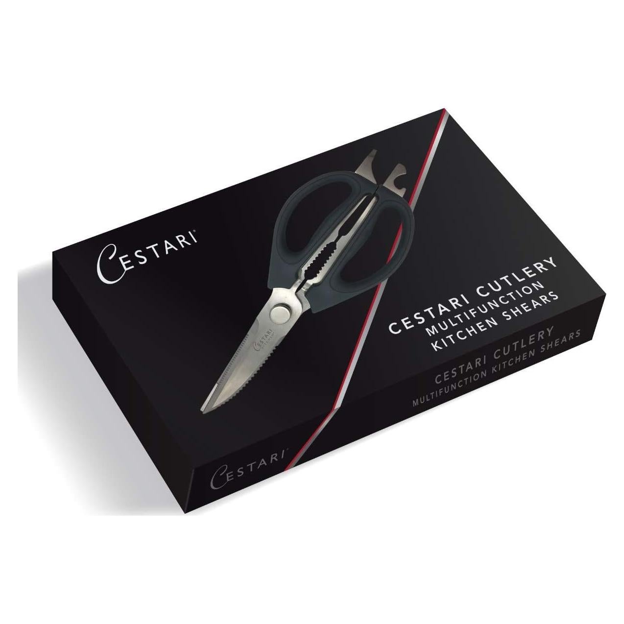 Tijeras de Cocina Cestari de Acero Inoxidable 385g Multifuncionales