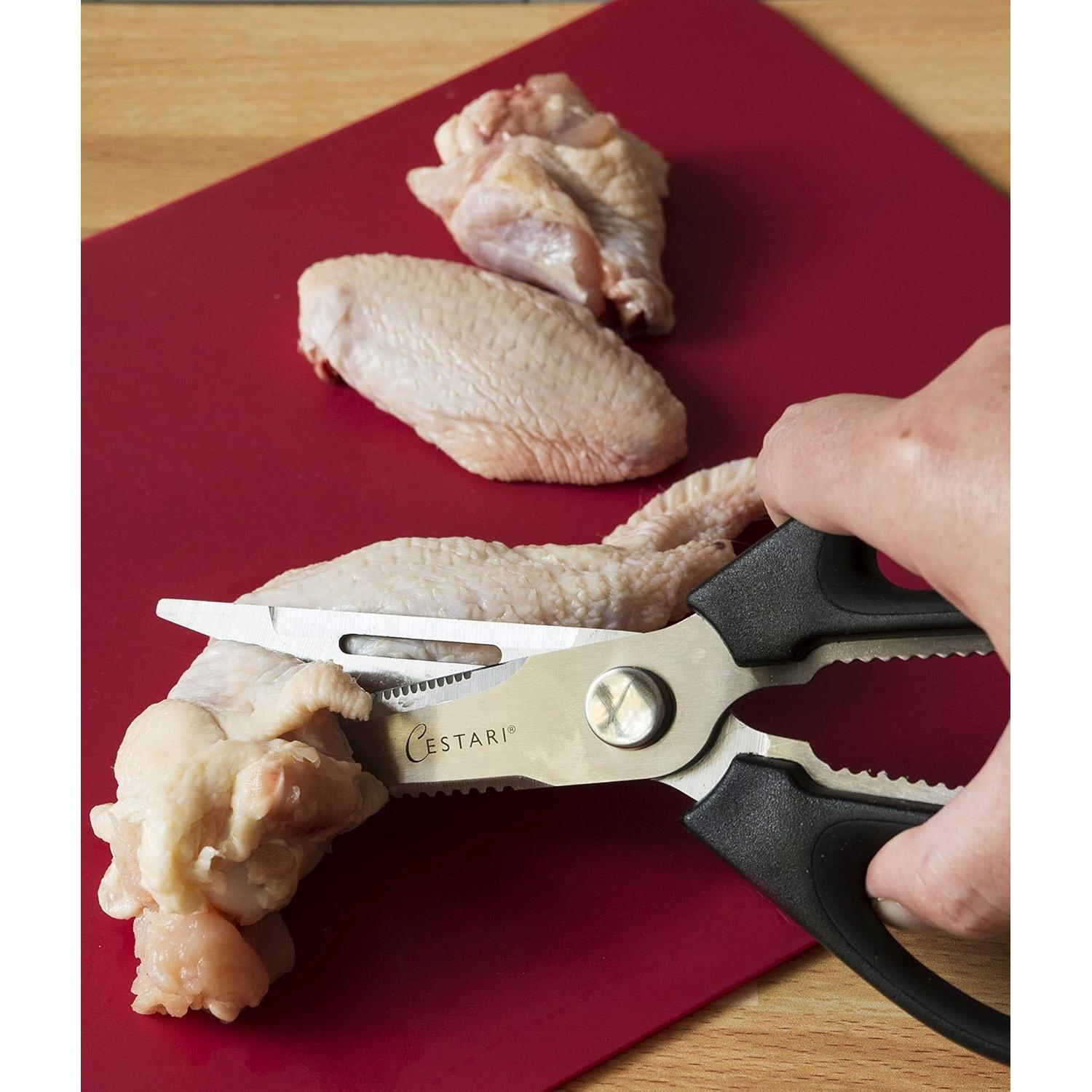 Tijeras de Cocina Cestari de Acero Inoxidable 385g Multifuncionales