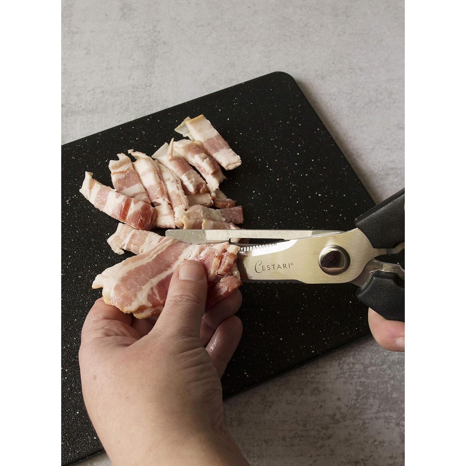 Tijeras de Cocina Cestari de Acero Inoxidable 385g Multifuncionales