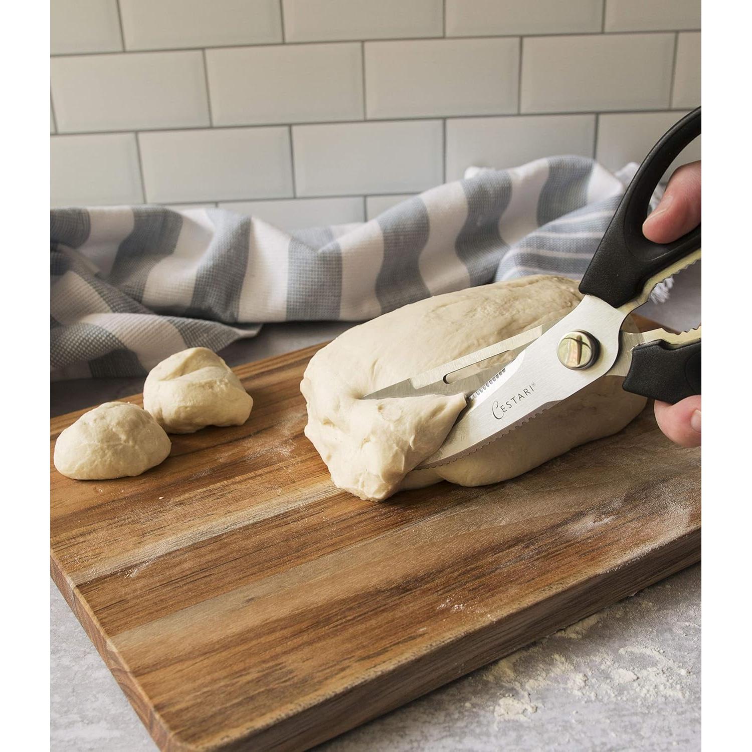 Tijeras de Cocina Cestari de Acero Inoxidable 385g Multifuncionales