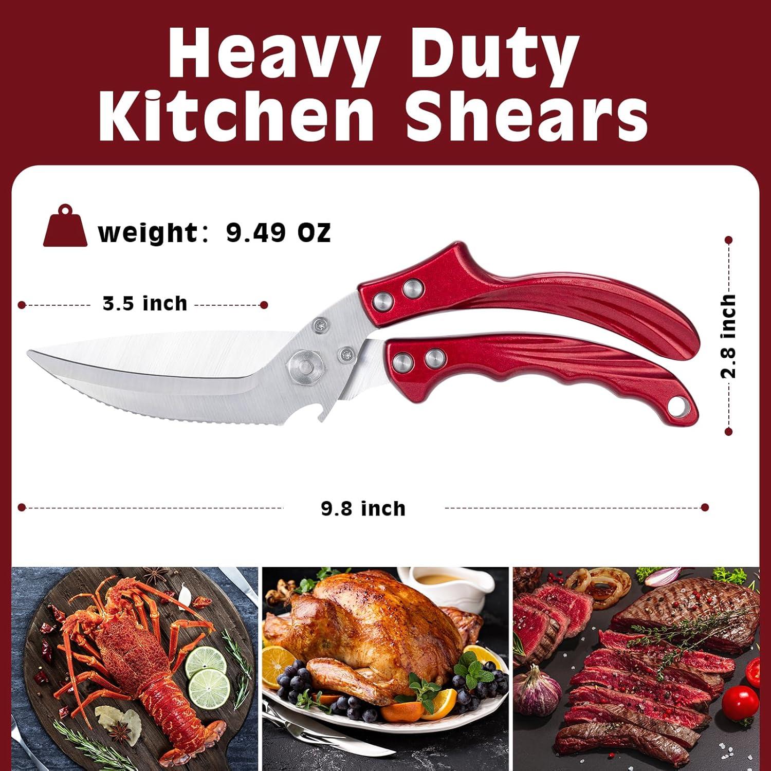 Tijeras de Cocina ZOHORKB Acero Inoxidable Multiusos 320g