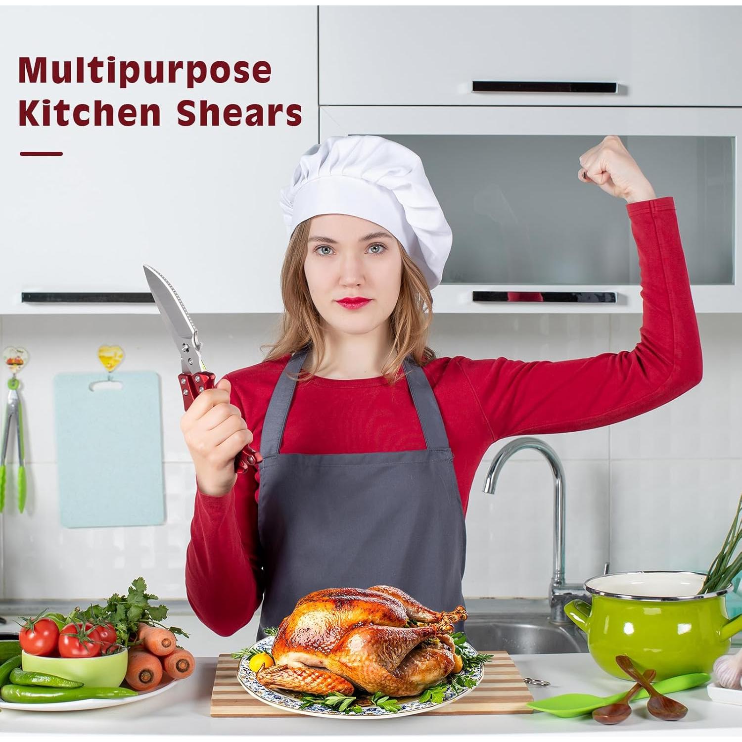 Tijeras de Cocina ZOHORKB Acero Inoxidable Multiusos 320g