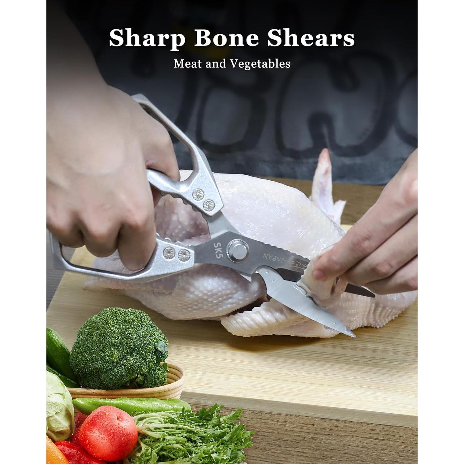 Tijeras de Cocina Multifuncionales SpaseMaxxx Acero Inoxidable