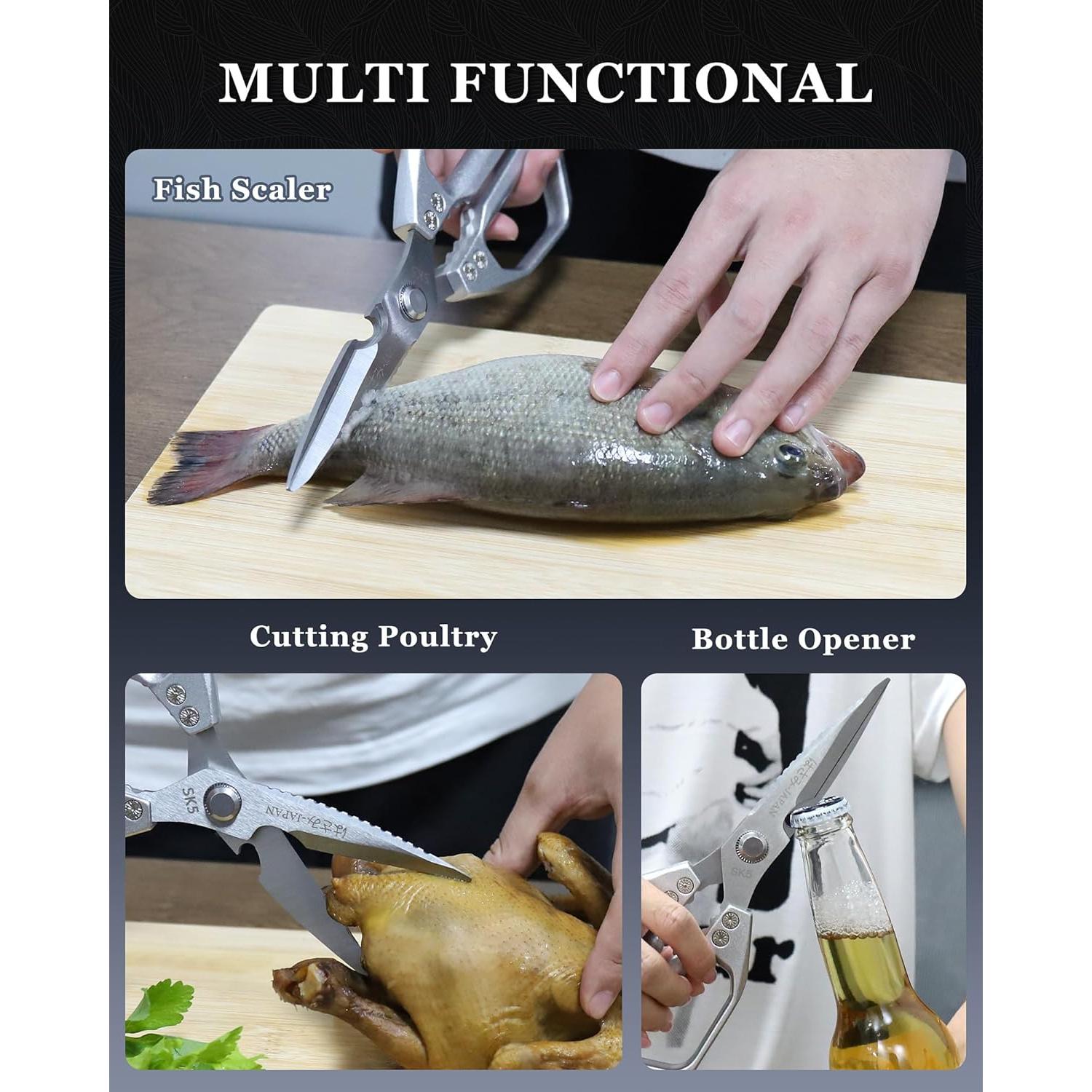 Tijeras de Cocina Multifuncionales SpaseMaxxx Acero Inoxidable