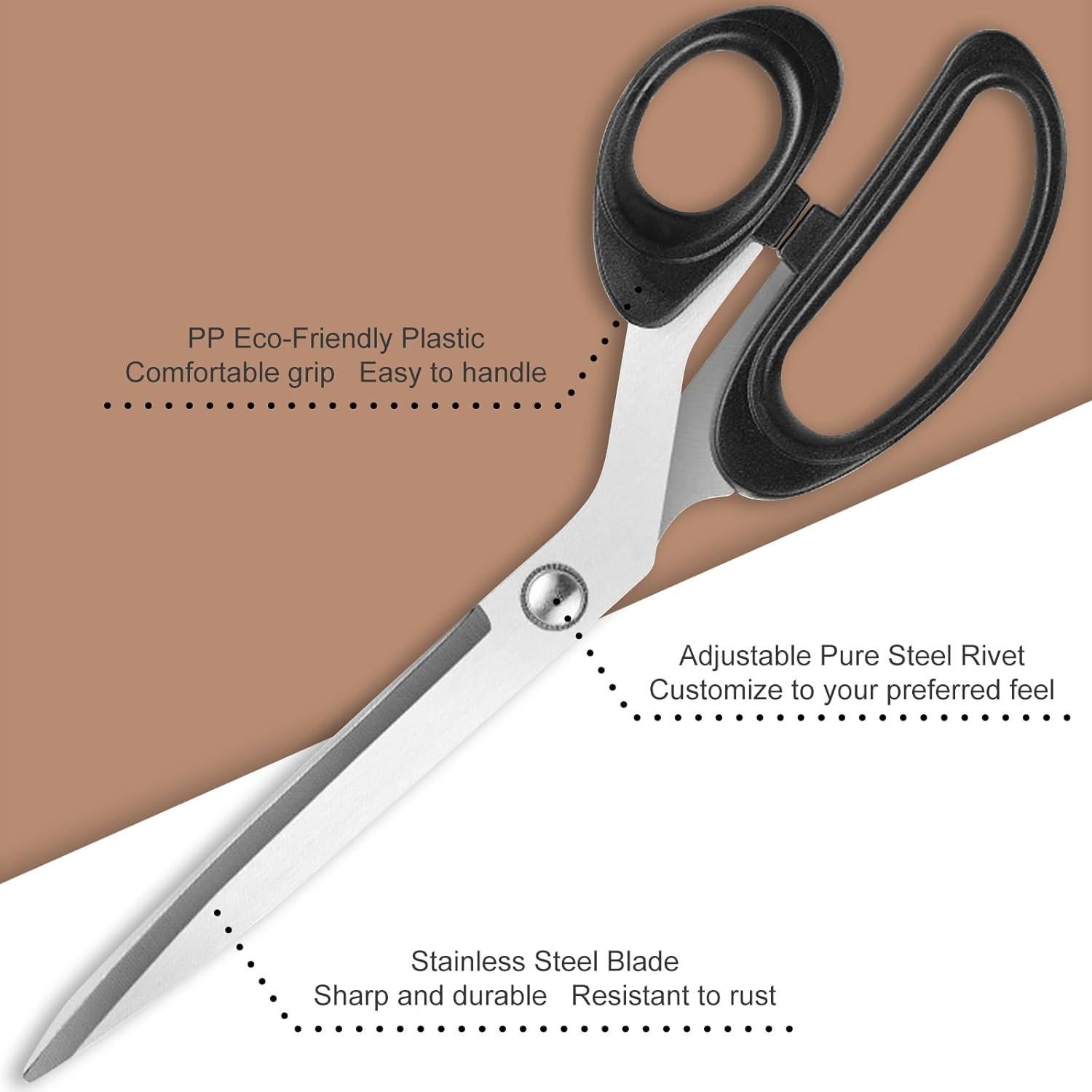 Tijeras de Tela Kootinn 25.4 cm Acero Inoxidable Ergonómicas