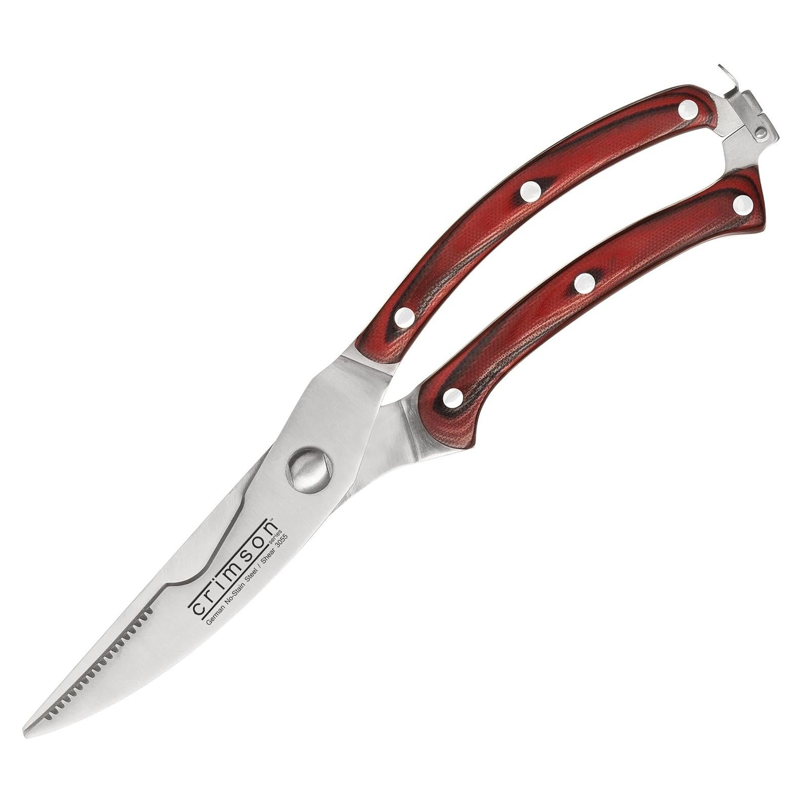 Tijeras de Cocina Ergo Chef Crimson - Acero Inoxidable, 25.4 cm