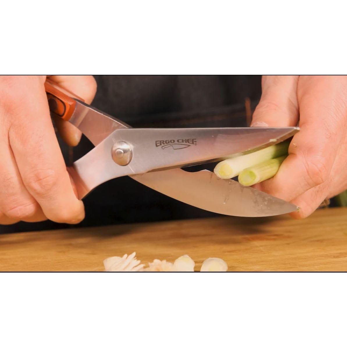 Tijeras de Cocina Ergo Chef Crimson - Acero Inoxidable, 25.4 cm