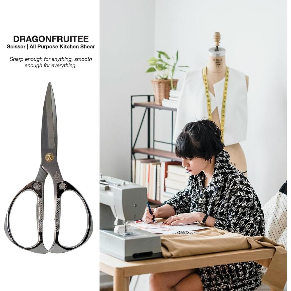 Tijeras de Cocina Multiusos DRAGONFRUITEE 19 cm Acero Inoxidable