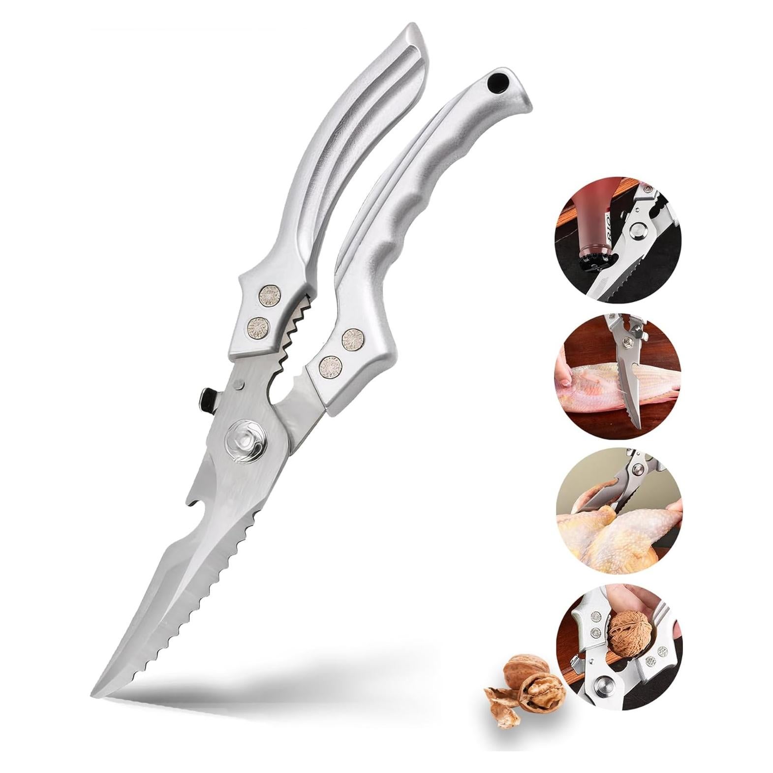 Tijeras de Cocina XQASIEO Acero Inoxidable Multiusos 25cm