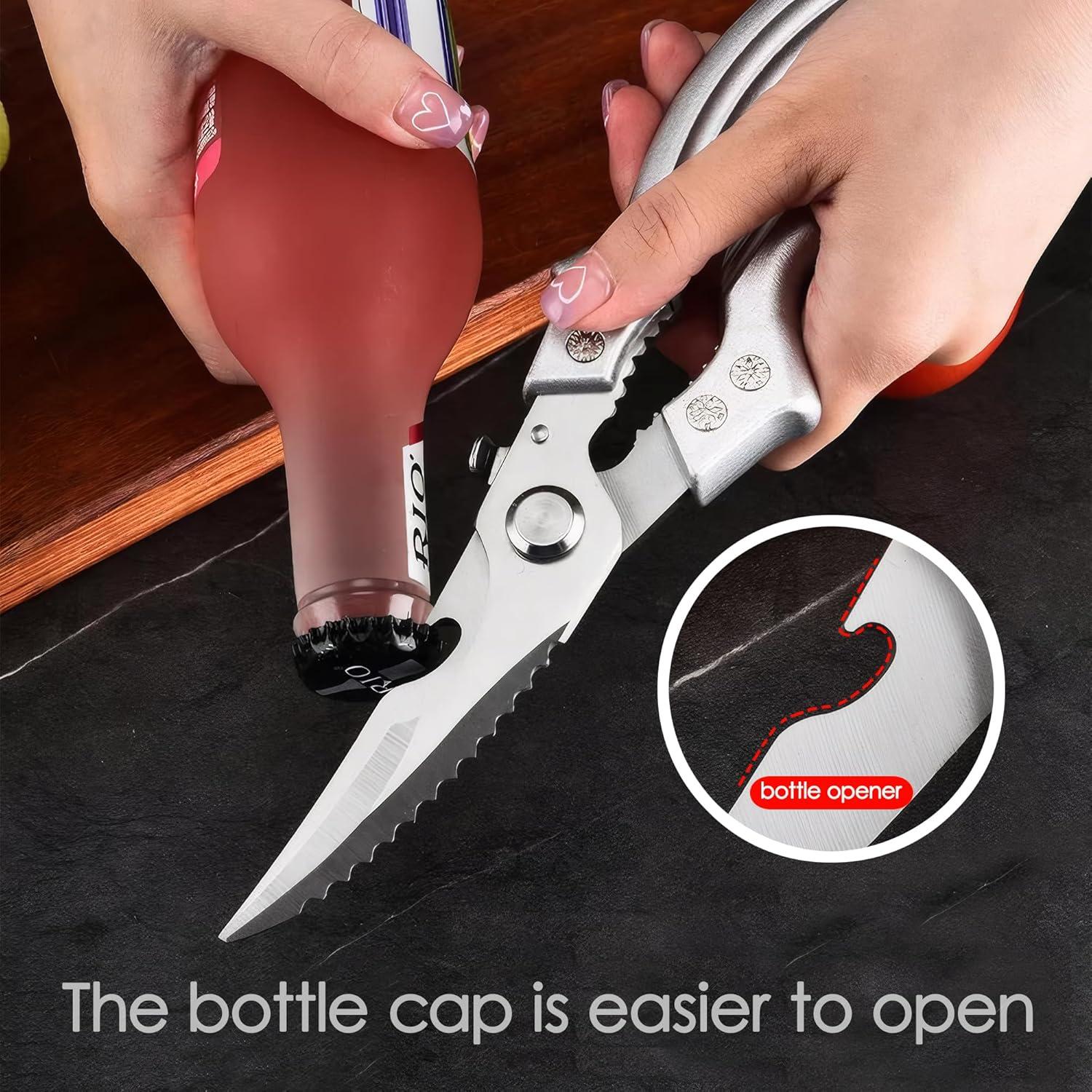 Tijeras de Cocina XQASIEO Acero Inoxidable Multiusos 25cm