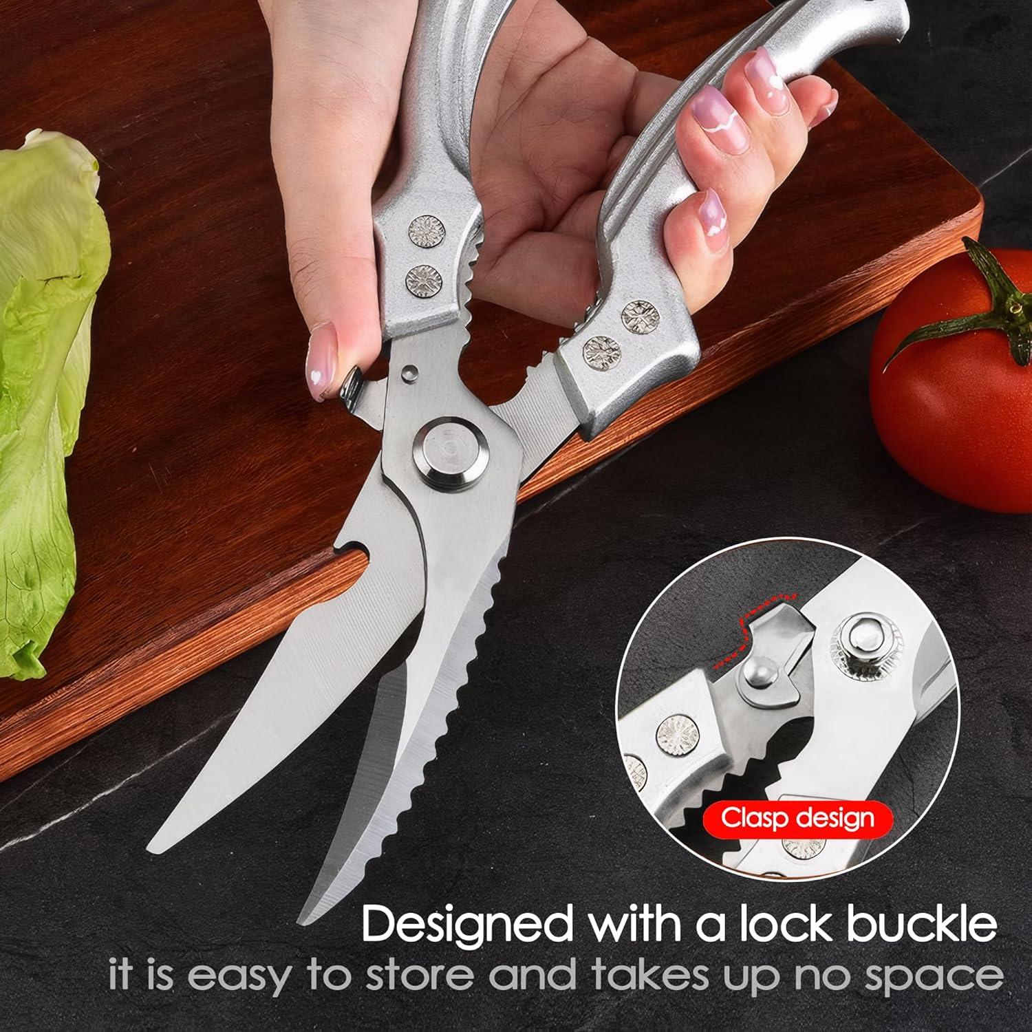 Tijeras de Cocina XQASIEO Acero Inoxidable Multiusos 25cm