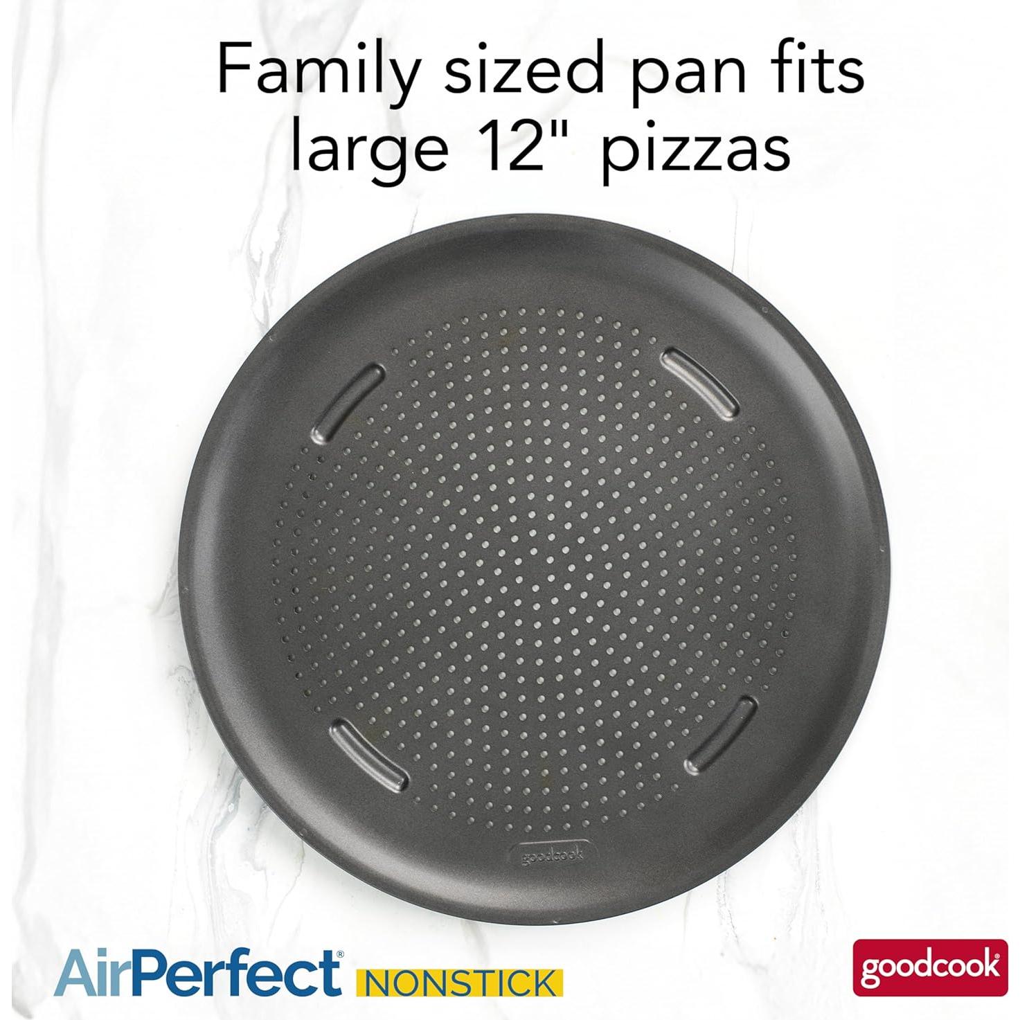 Sartén para Pizza Antiadherente GoodCook 40.64 cm Perforada