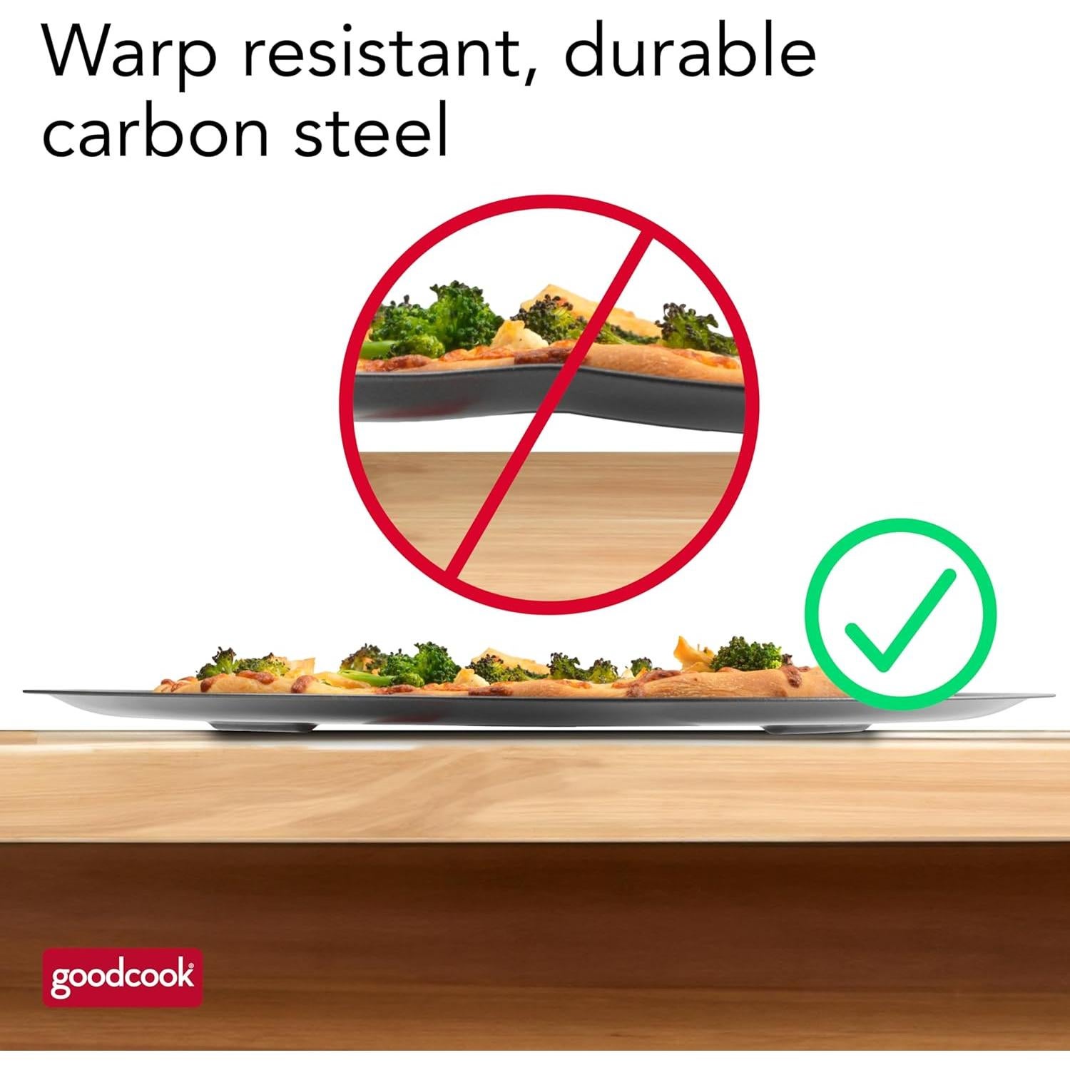 Sartén para Pizza Antiadherente GoodCook 40.64 cm Perforada