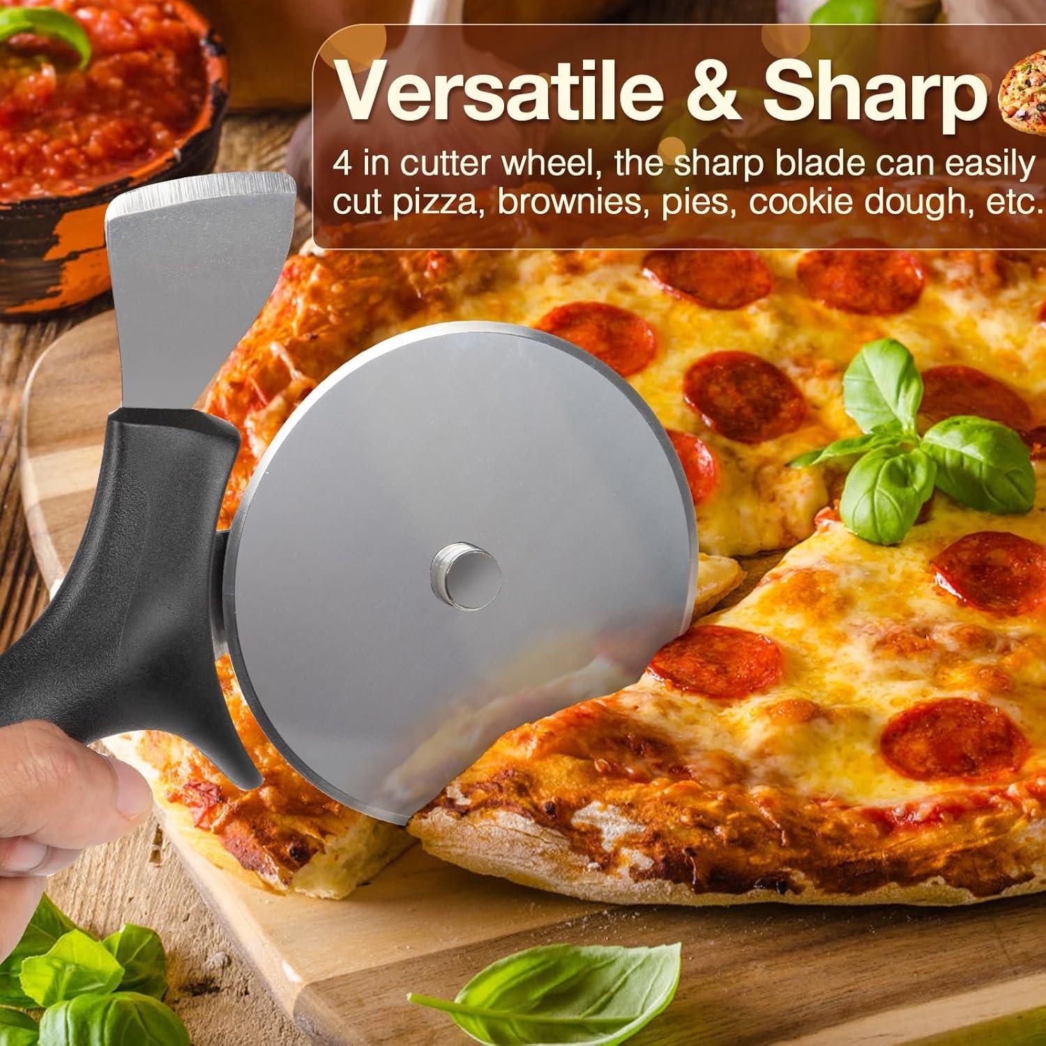 Cortador de Pizza 2 en 1 ReneeChef Acero Inoxidable 24 cm