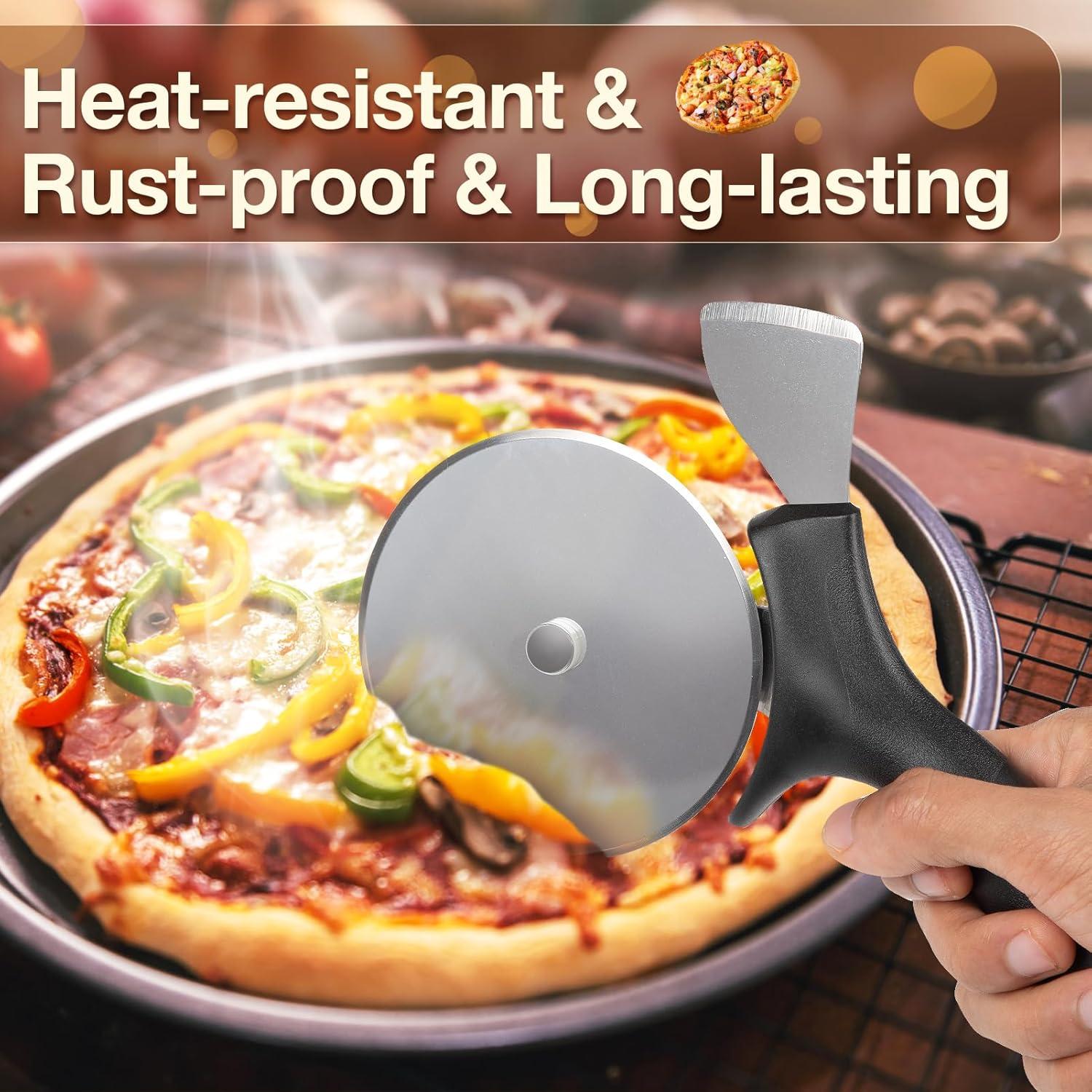 Cortador de Pizza 2 en 1 ReneeChef Acero Inoxidable 24 cm