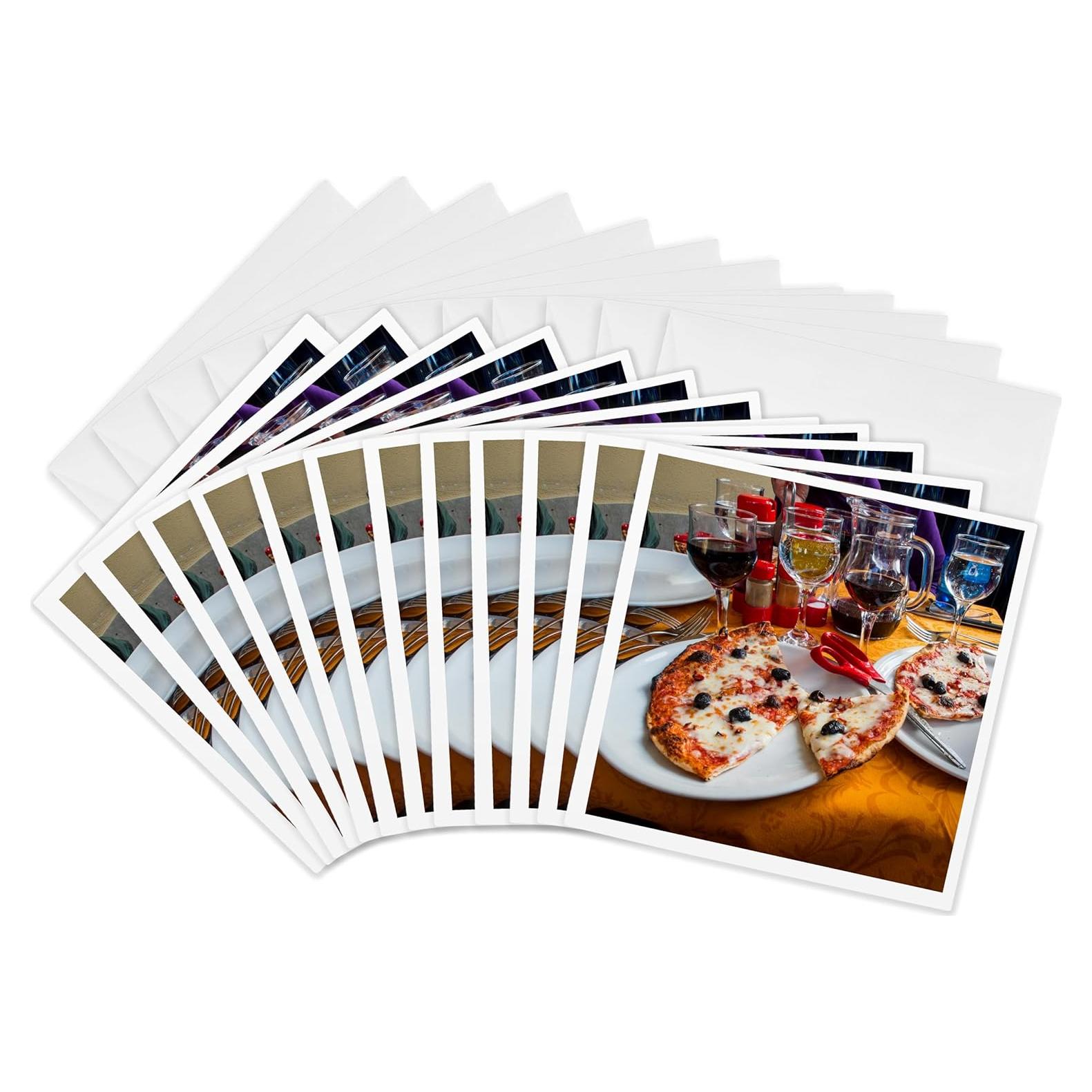 Tarjetas de Felicitación 3dRose - Italia Toscana - Paquete de 12