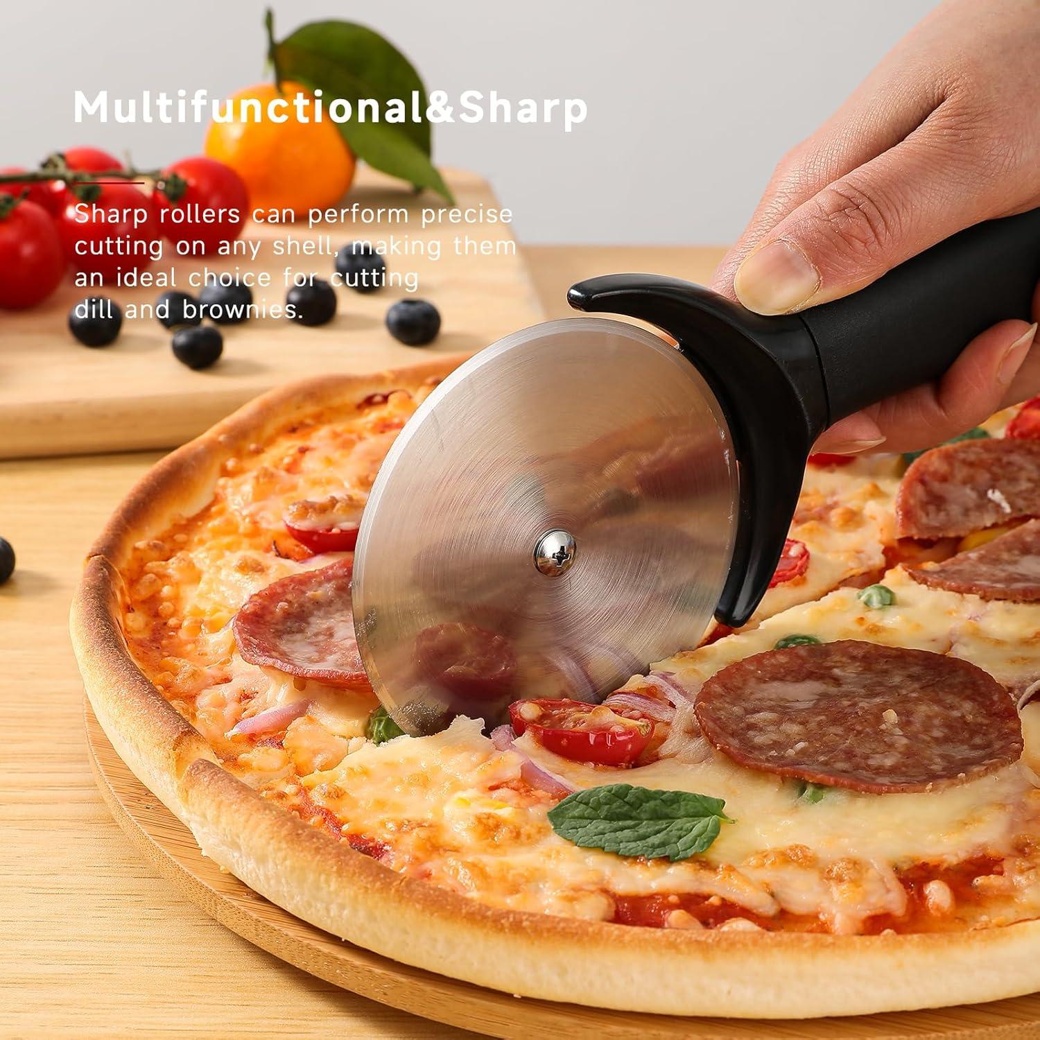 Cortador de Pizza SizzleDelite 23 cm Acero Inoxidable Antideslizante