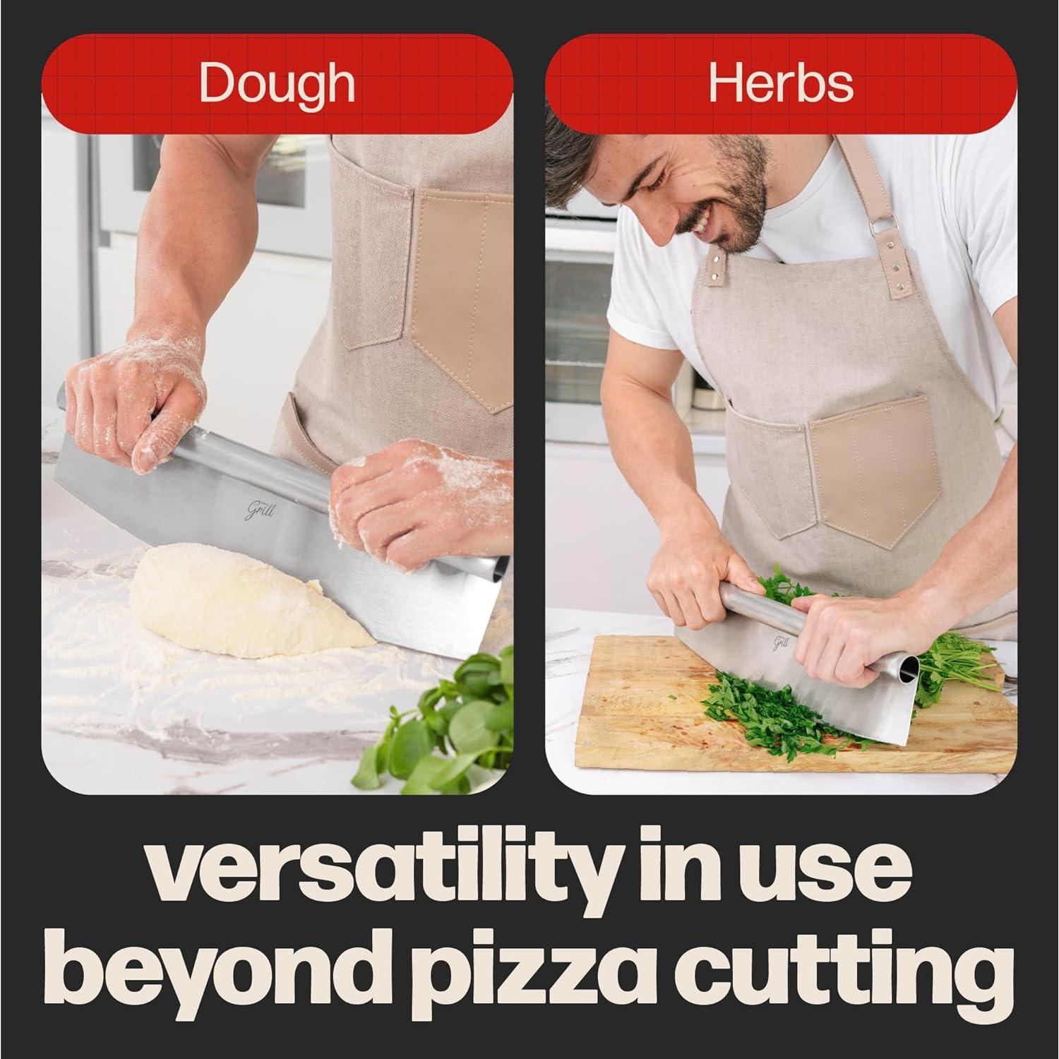 Cortador de Pizza Rocker Hans Grill 35.56 cm Acero Inoxidable