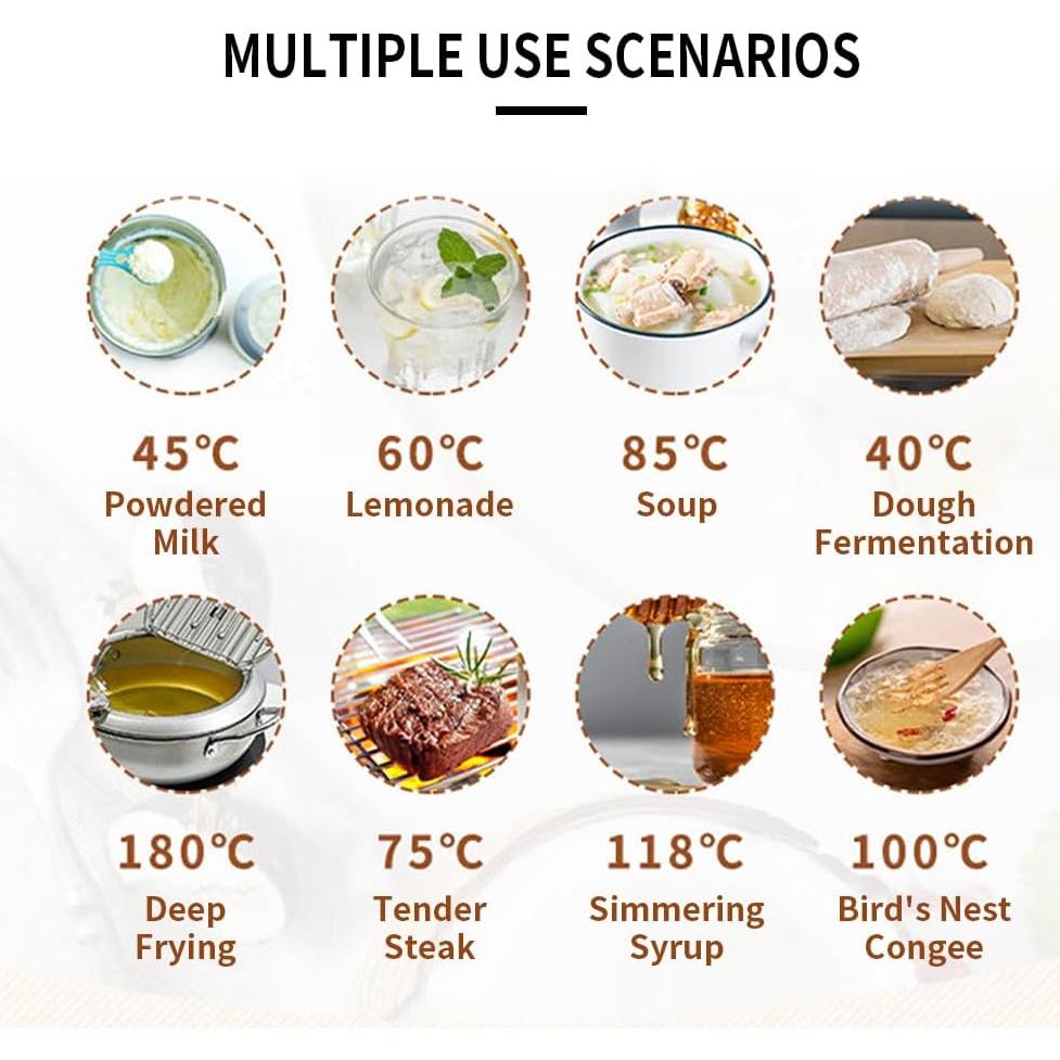 Termómetro Digital de Cocina BORDSTRACT Sonda Plegable 11.2 cm