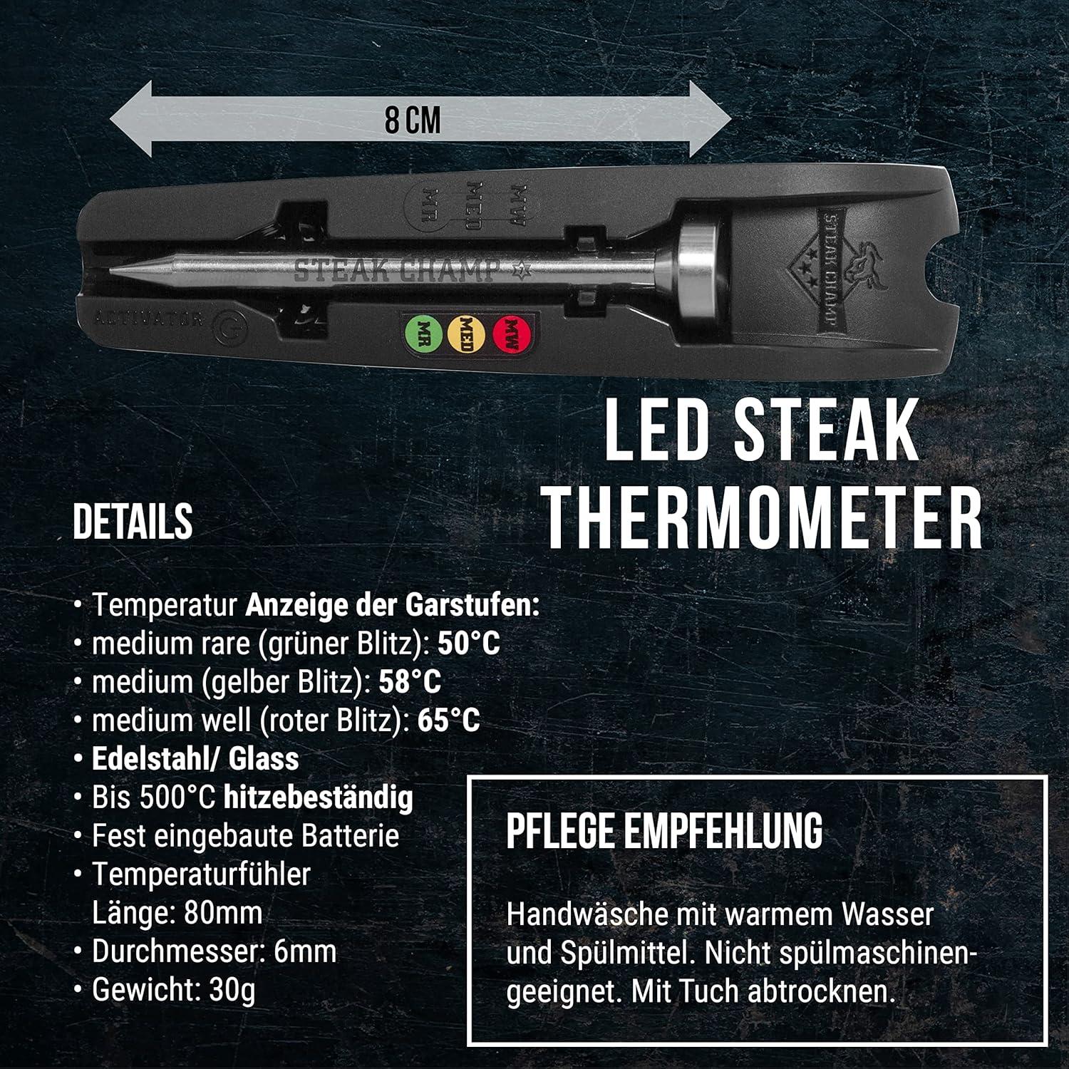 Termómetro de Carne SteakChamp SC10-2020 LED Inalámbrico