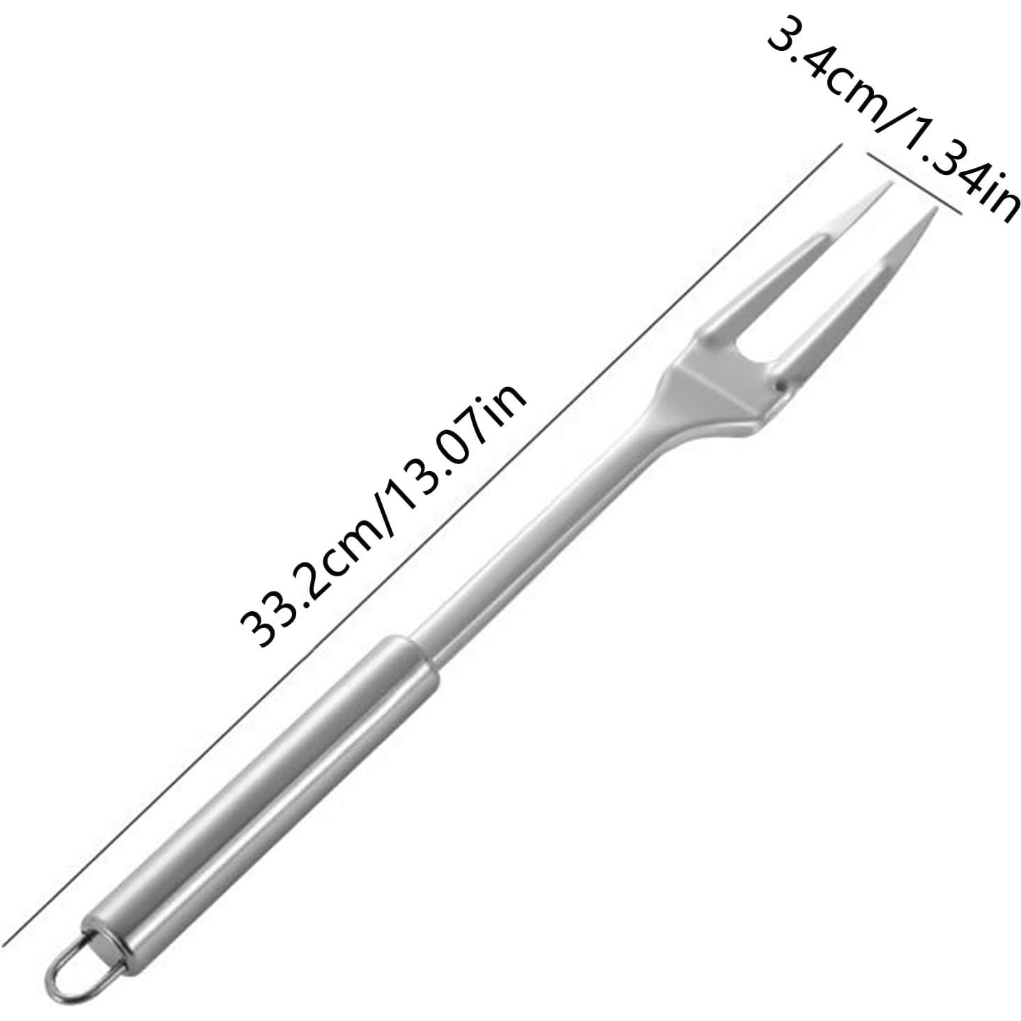 Tenedor de Acero Inoxidable FJYXCHENXM 33 cm 2 Piezas