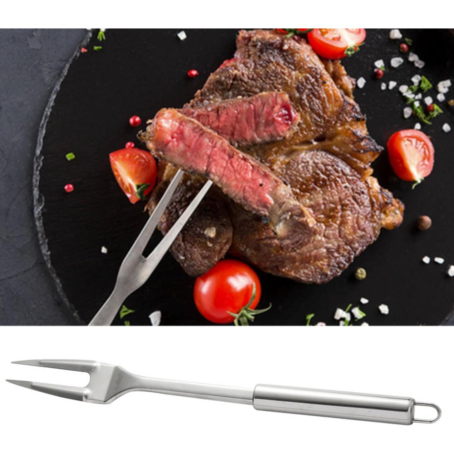 Tenedor de Acero Inoxidable FJYXCHENXM 33 cm 2 Piezas