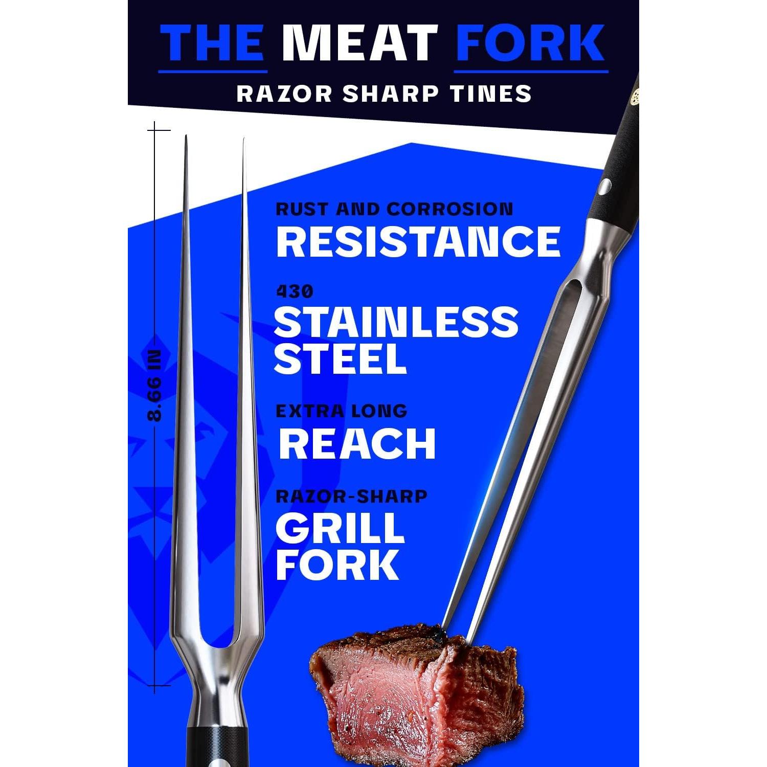 Tenedor de Carne Dalstrong El Impalador - Acero Inoxidable 22 cm
