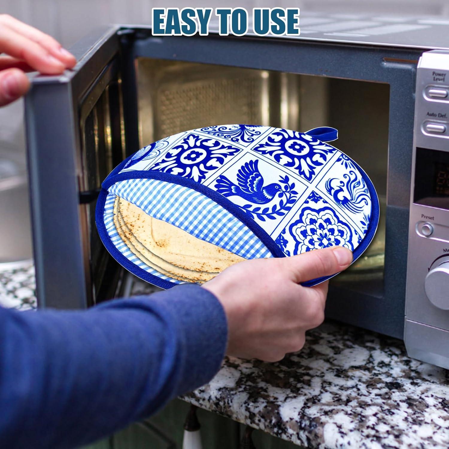 Paquete de 2 Calentadores de Tortillas Pfeibk 30.48 cm Azul